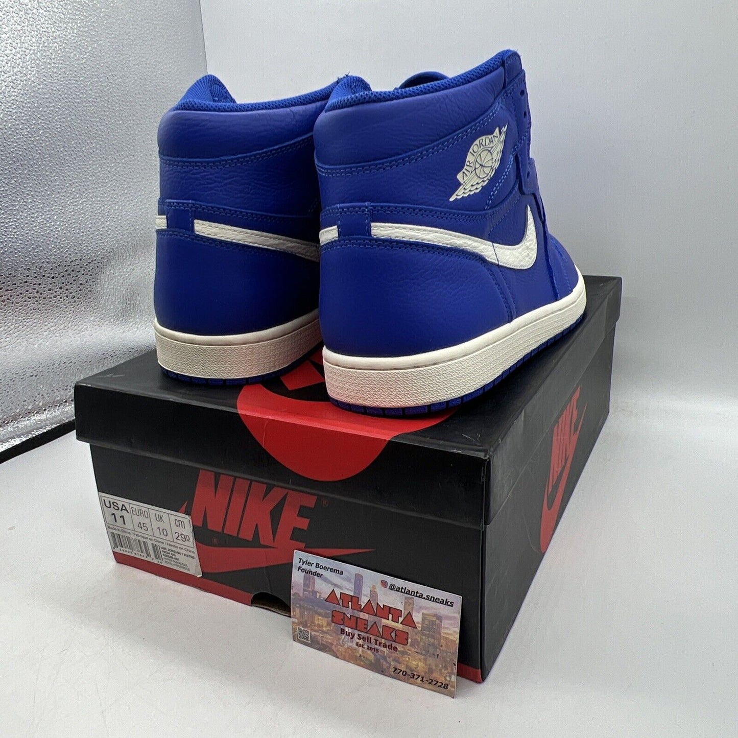 Size 11 - Jordan 1 Retro High OG Hyper Royal 2018 Brand New Og All