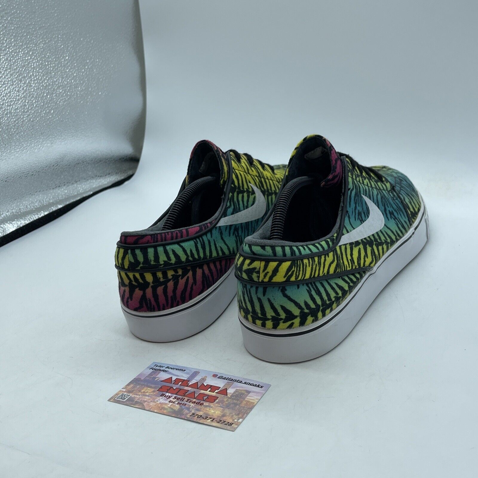 Size 12 - Nike Stefan Janoski Canvas Tiger Pack Blue Purple Suede (615957-713)