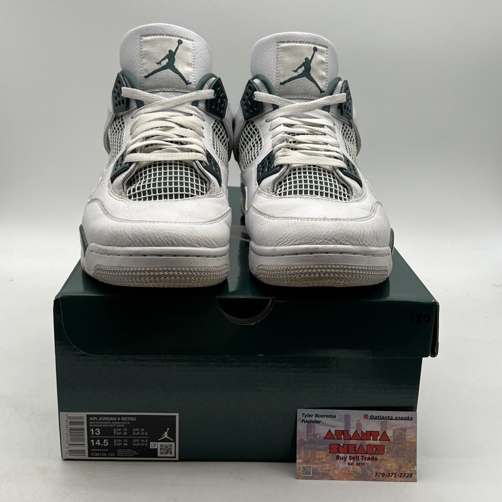 Size 13 - Air Jordan 4 Retro Oxidized Green (FQ8138-103)