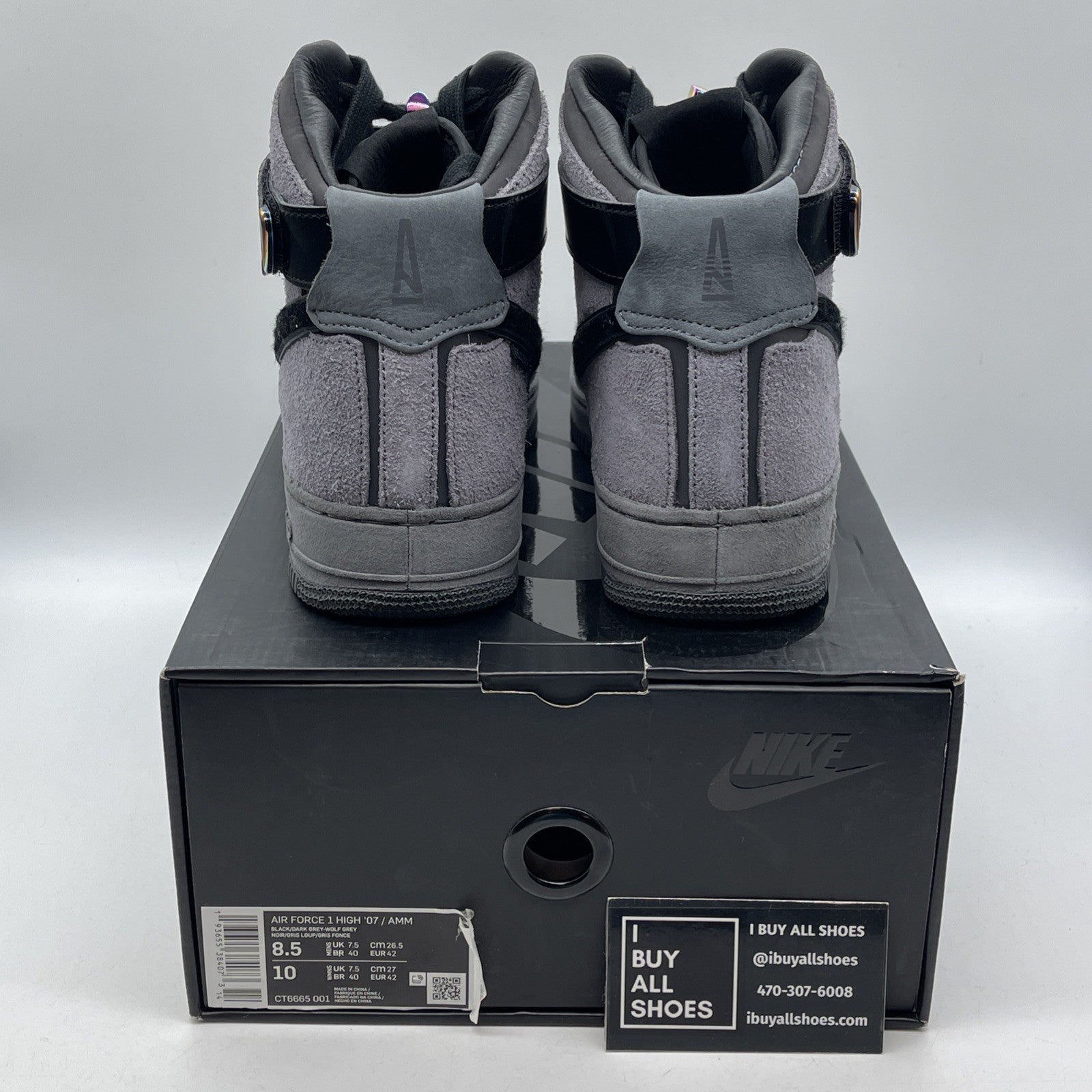 Size 8.5 - Nike A Ma Maniére x Air Force 1 High Hand Wash Cold (CT6665-001)