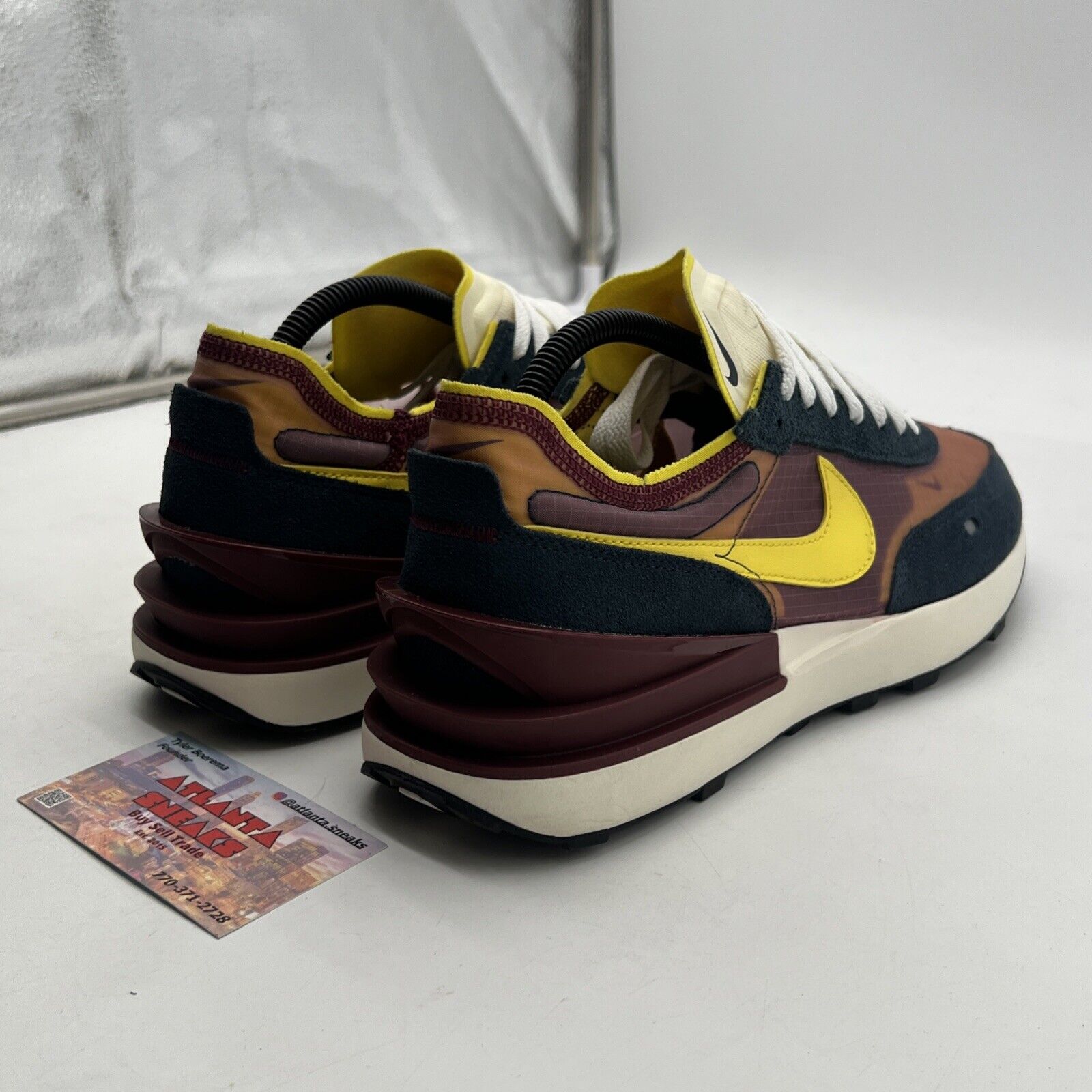 Size 9 - Nike Waffle One SE Dark Beetroot Yellow Strike (DD8014-600)
