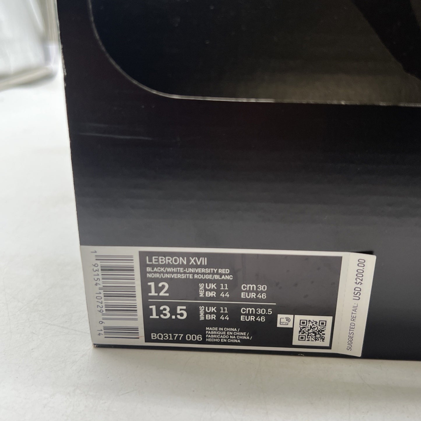Size 12 - Nike LeBron 17 Infrared VI (BQ3177-006)