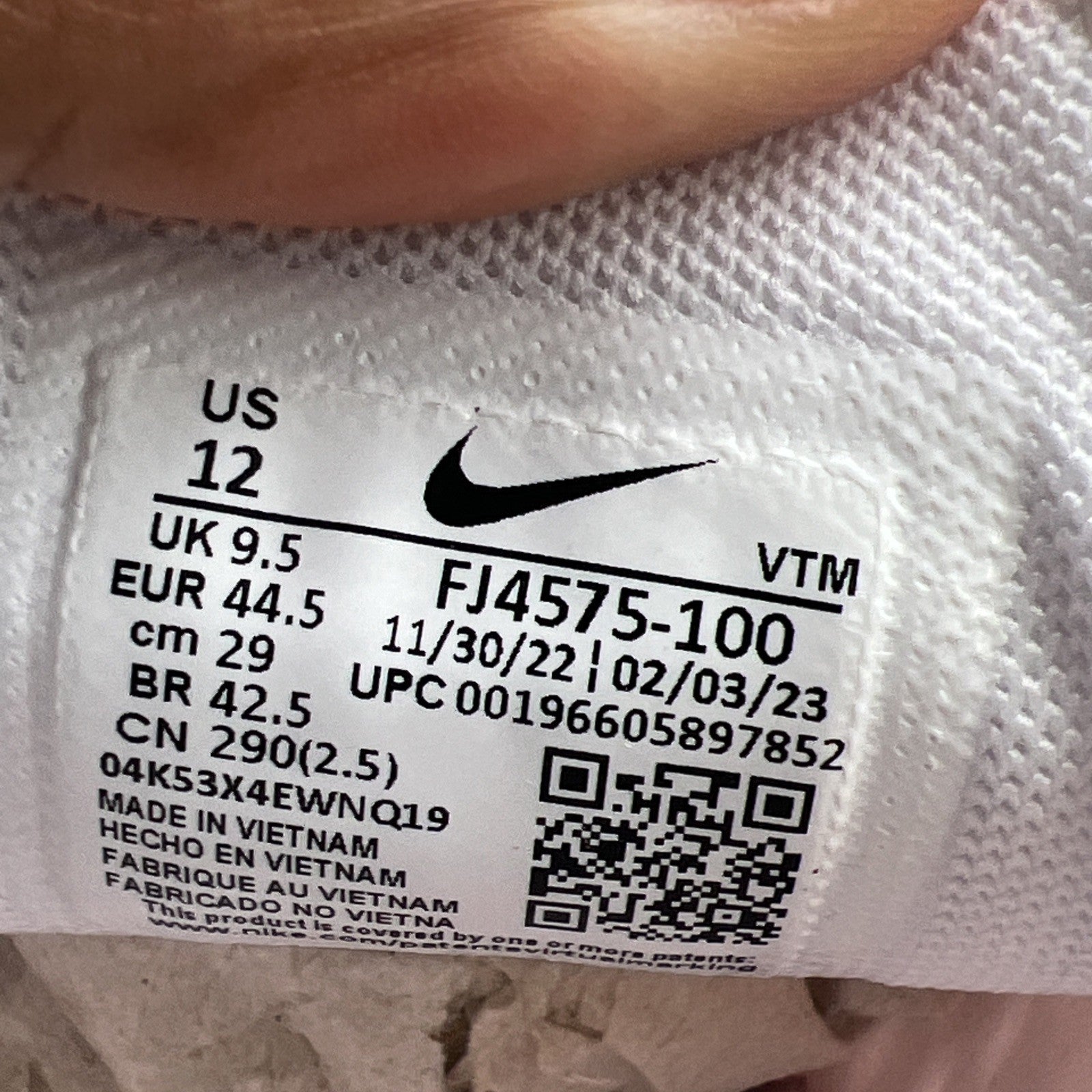 Size 12 - Nike Air Max 270 White Medium Soft Pink Pearl Pink (FJ4575-100)