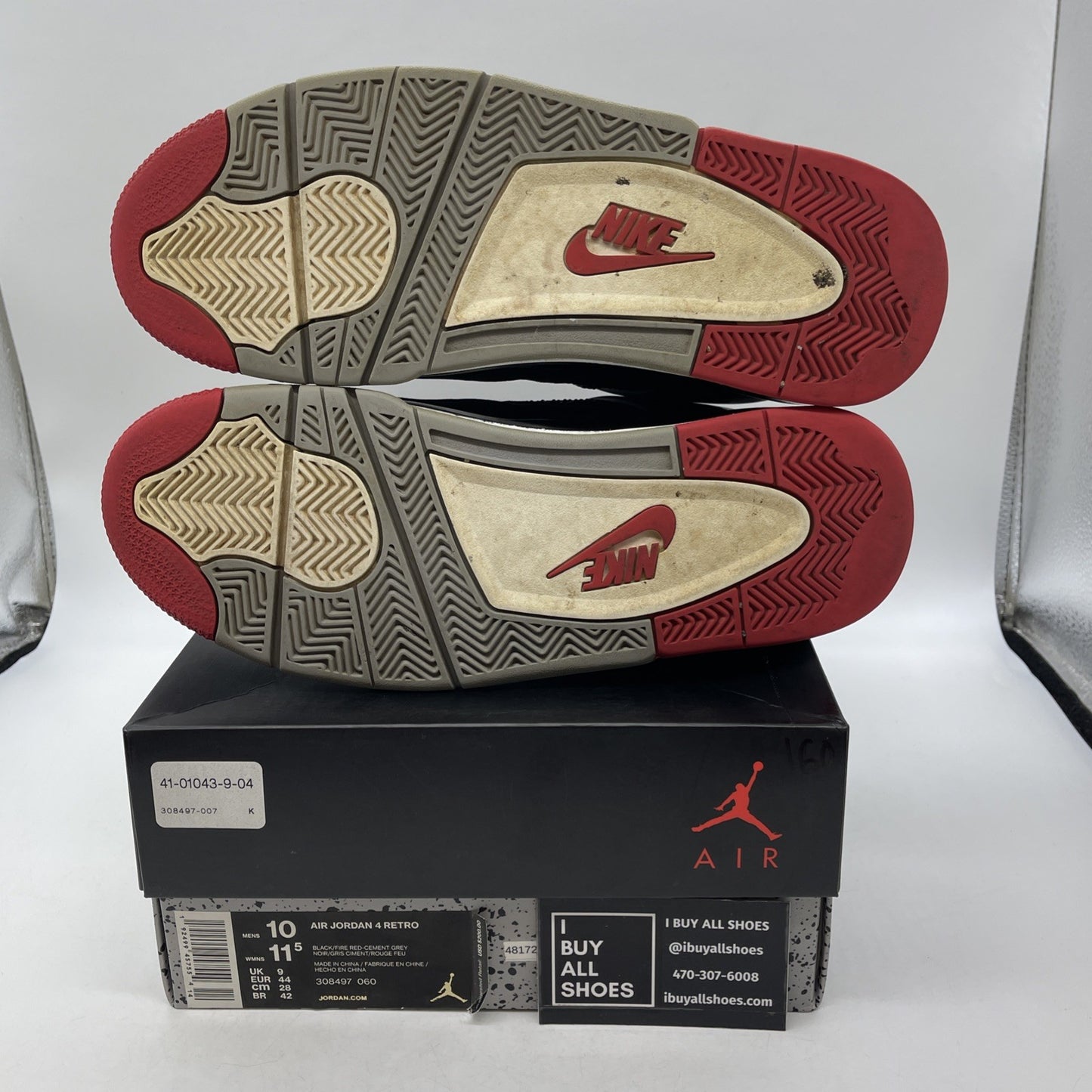 Size 10 - Air Jordan 4 Retro OG Mid Bred 2019 (308497-060)