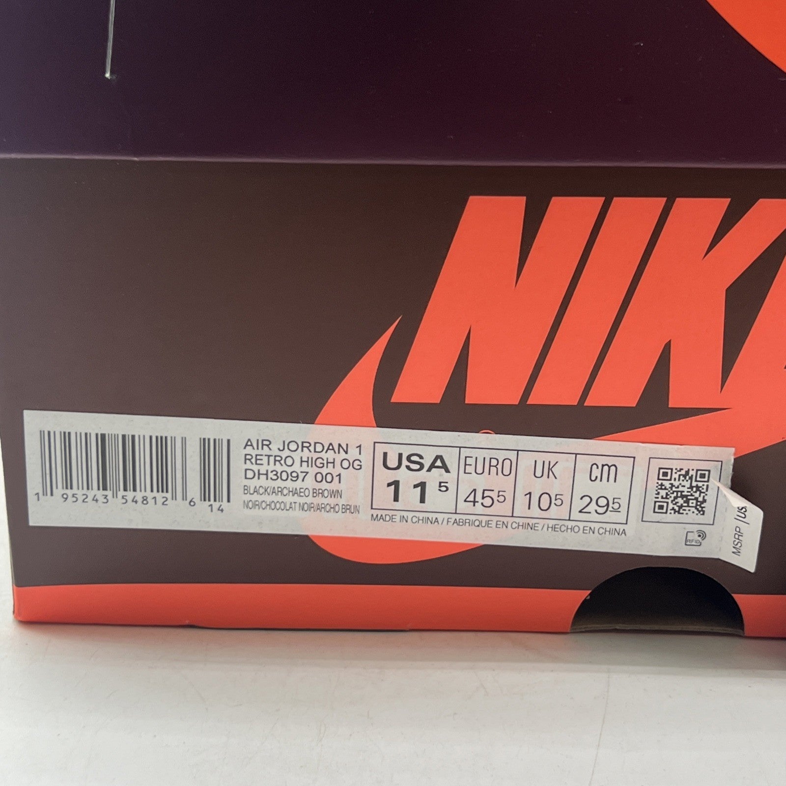 Size 11.5 - Air Jordan 1 High OG Crafted 2021 (DH3097-001)