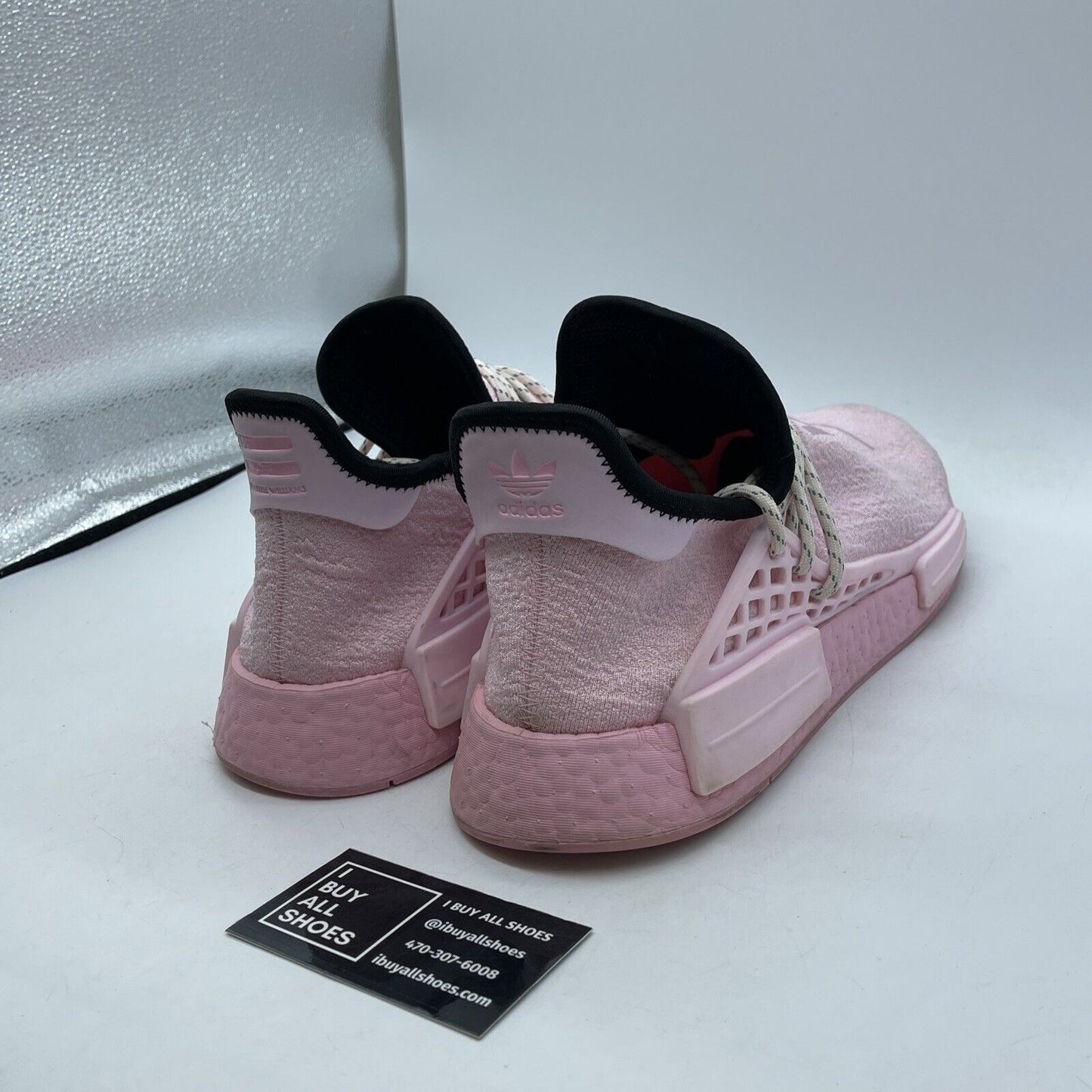Size 12 - adidas Pharrell x NMD Human Race Pink Suede Rubber (GY0088)