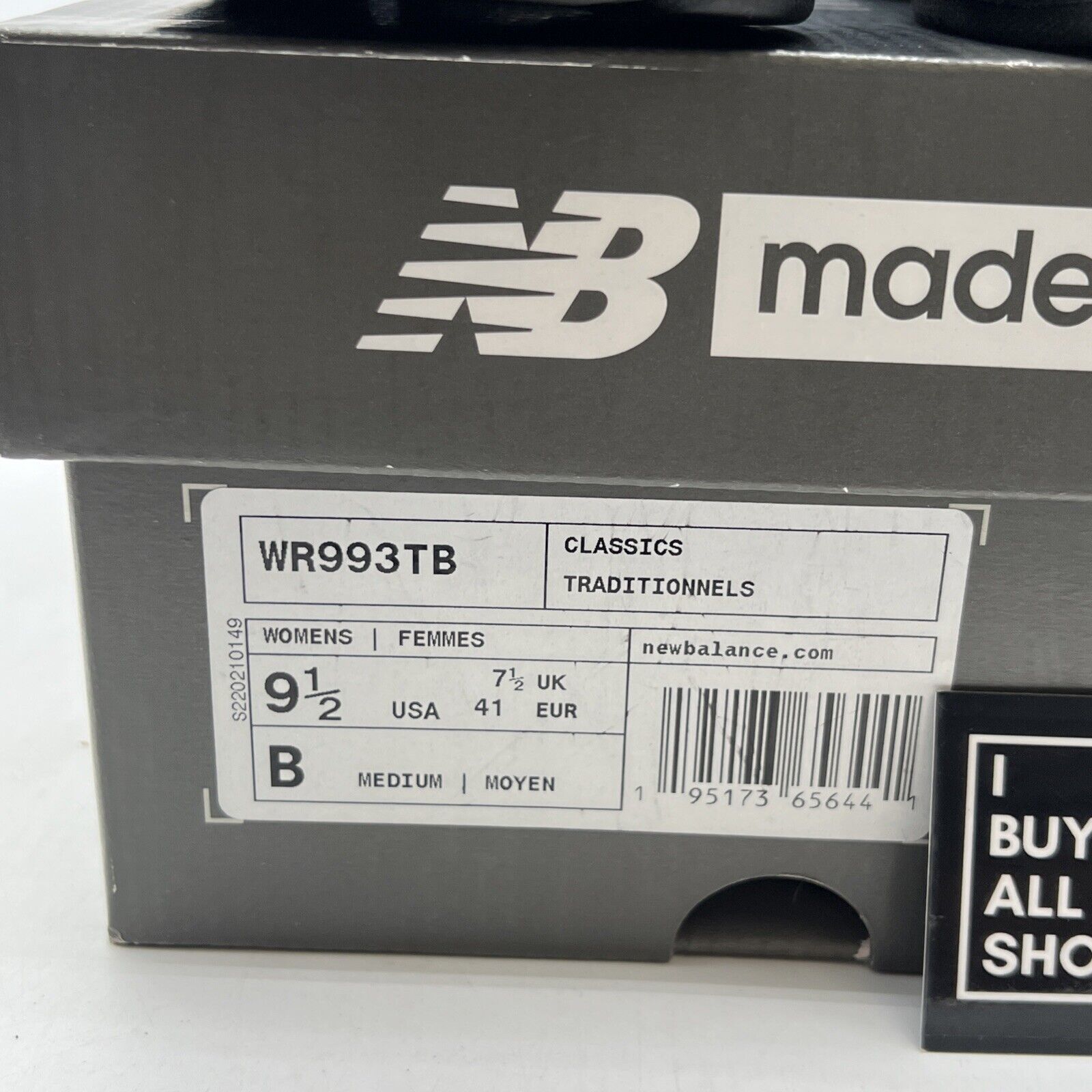 Size 9.5 - New Balance 993 Made in USA Triple Black W (WR993TB)