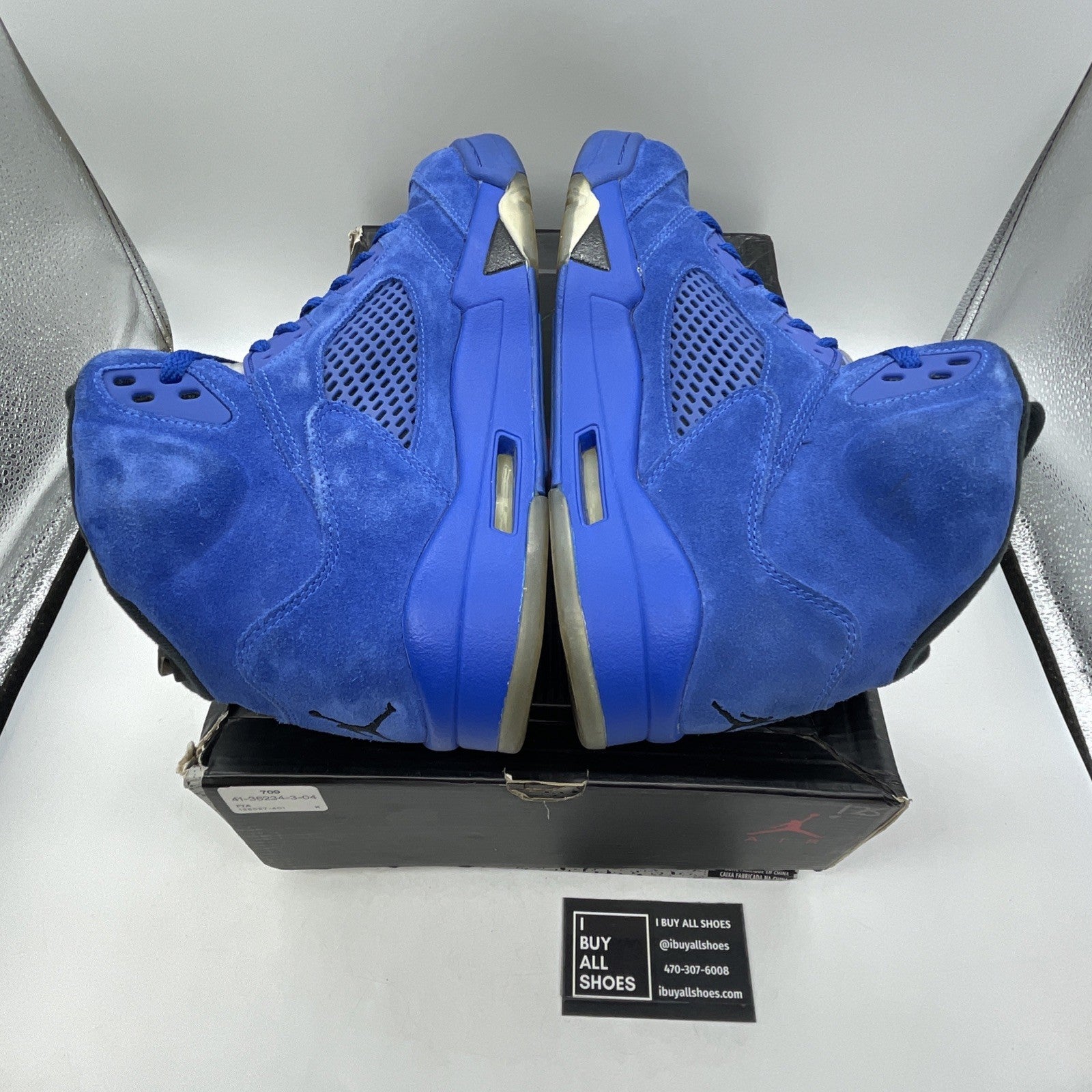 Size 11.5 - Air Jordan 5 Retro Blue Suede (136027-401)