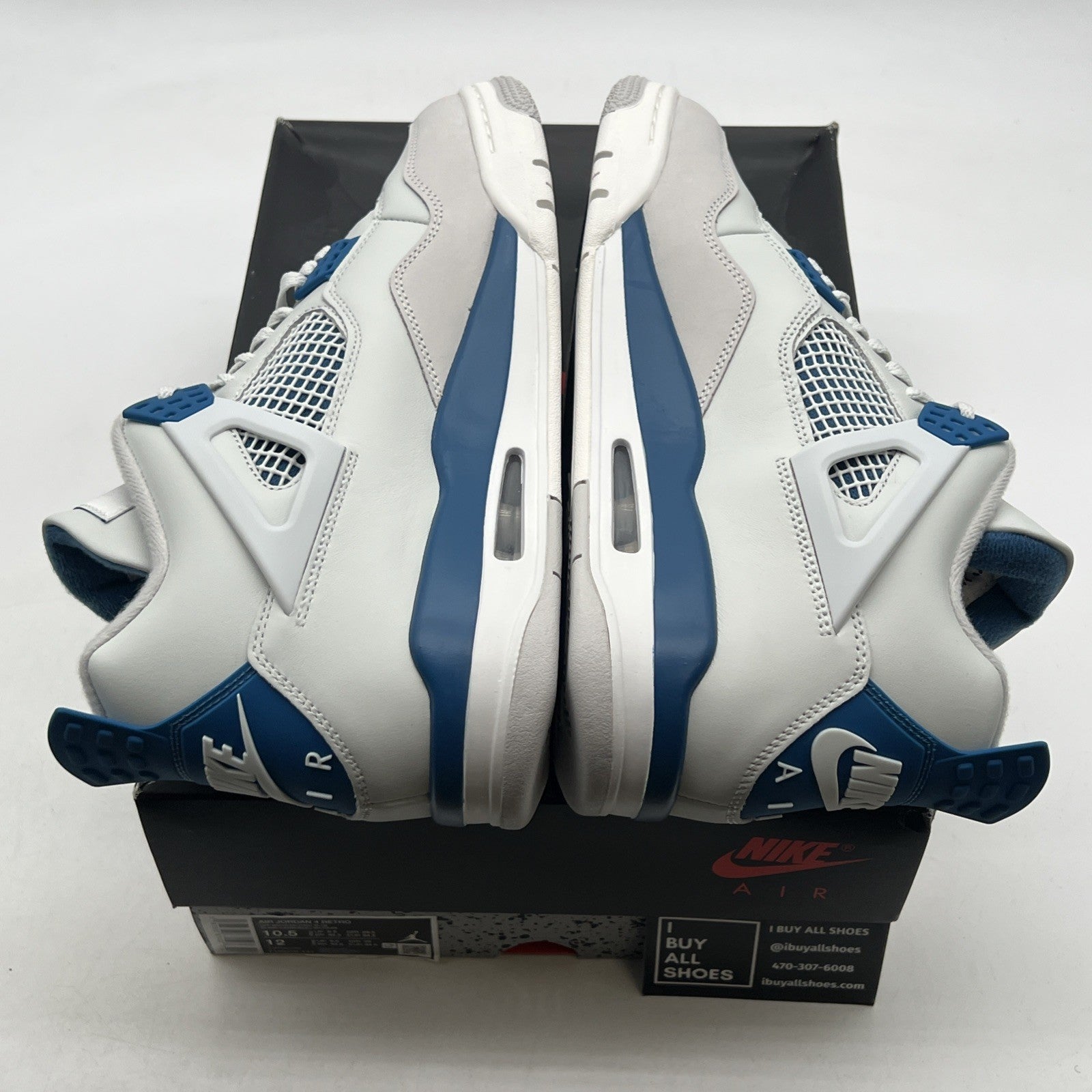 Size 10.5 - Air Jordan 4 Retro 2024 Military Blue (FV5029-141)