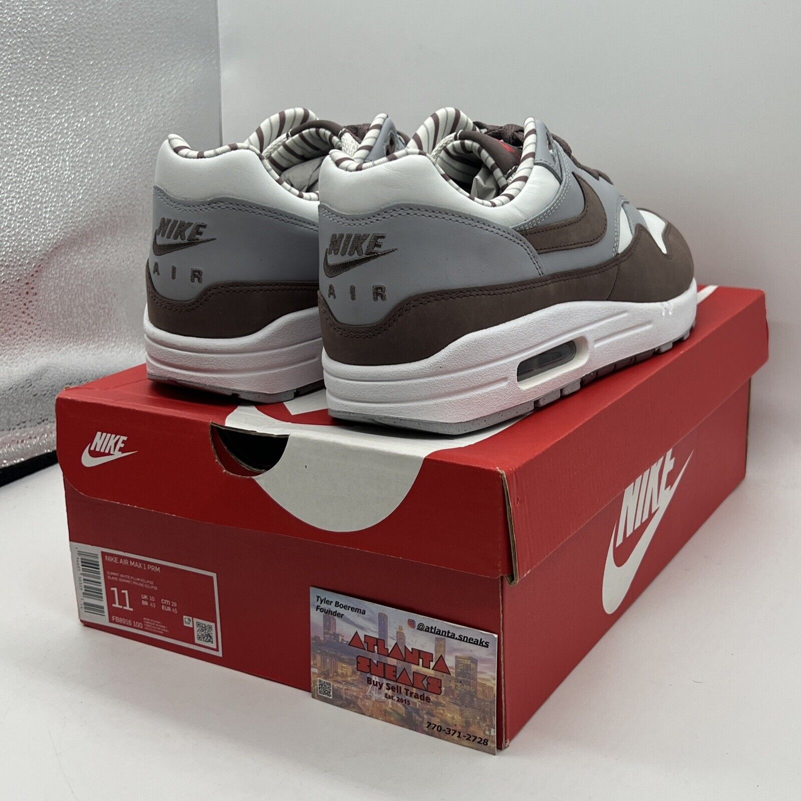 Size 11 - Nike Air Max 1 Premium Low Shima Shima Brand New Og All