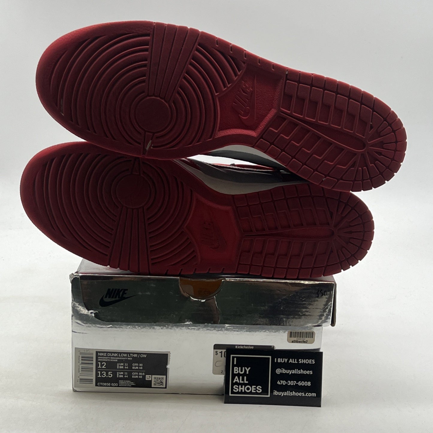 Size 12 - Nike Dunk Low x OFF-WHITE University Red 2019 (CT0856-600)