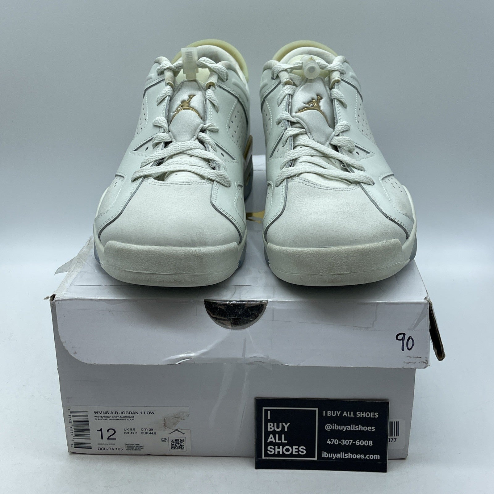 Size 11W - Air Jordan 1 Low White Wolf Grey (DC0774-105)
