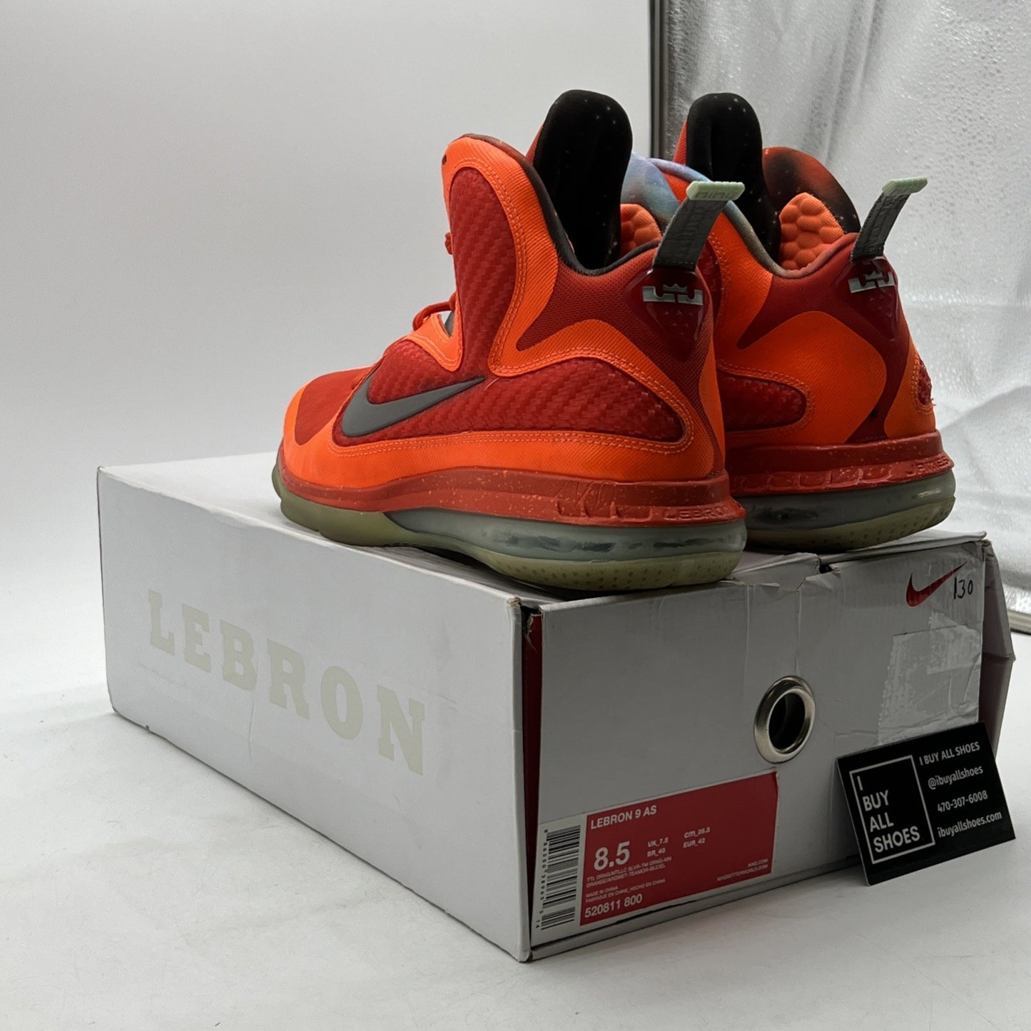 Size 8.5 - Nike LeBron 9 AS 2012 Big Bang (520811-800)