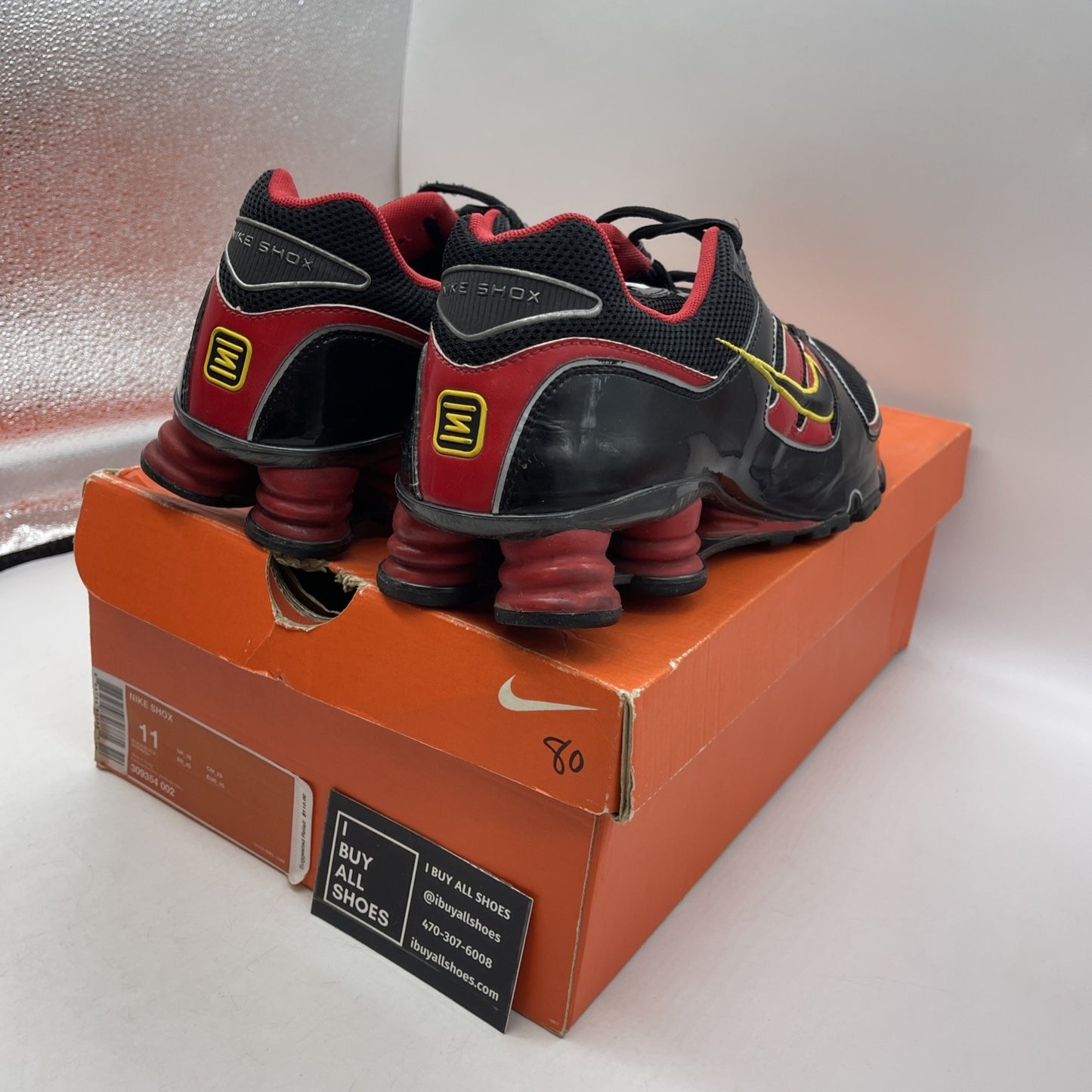 Size 11 - Nike Shox Black Gum (309354-002)