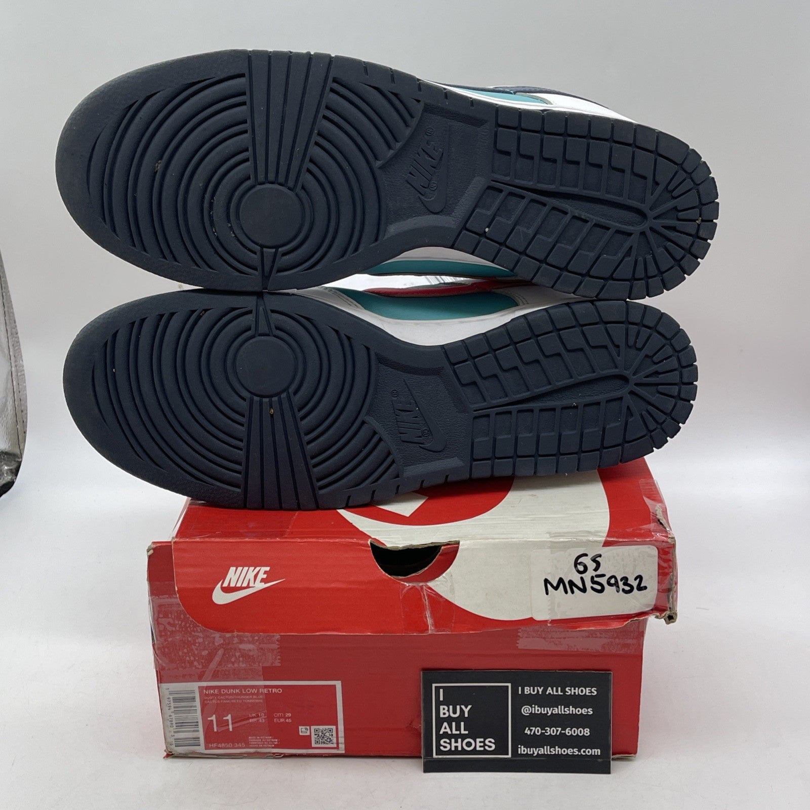 Size 11 - Nike Dunk Low Dusty Cactus Thunder Blue Un Leather (HF4850-345)