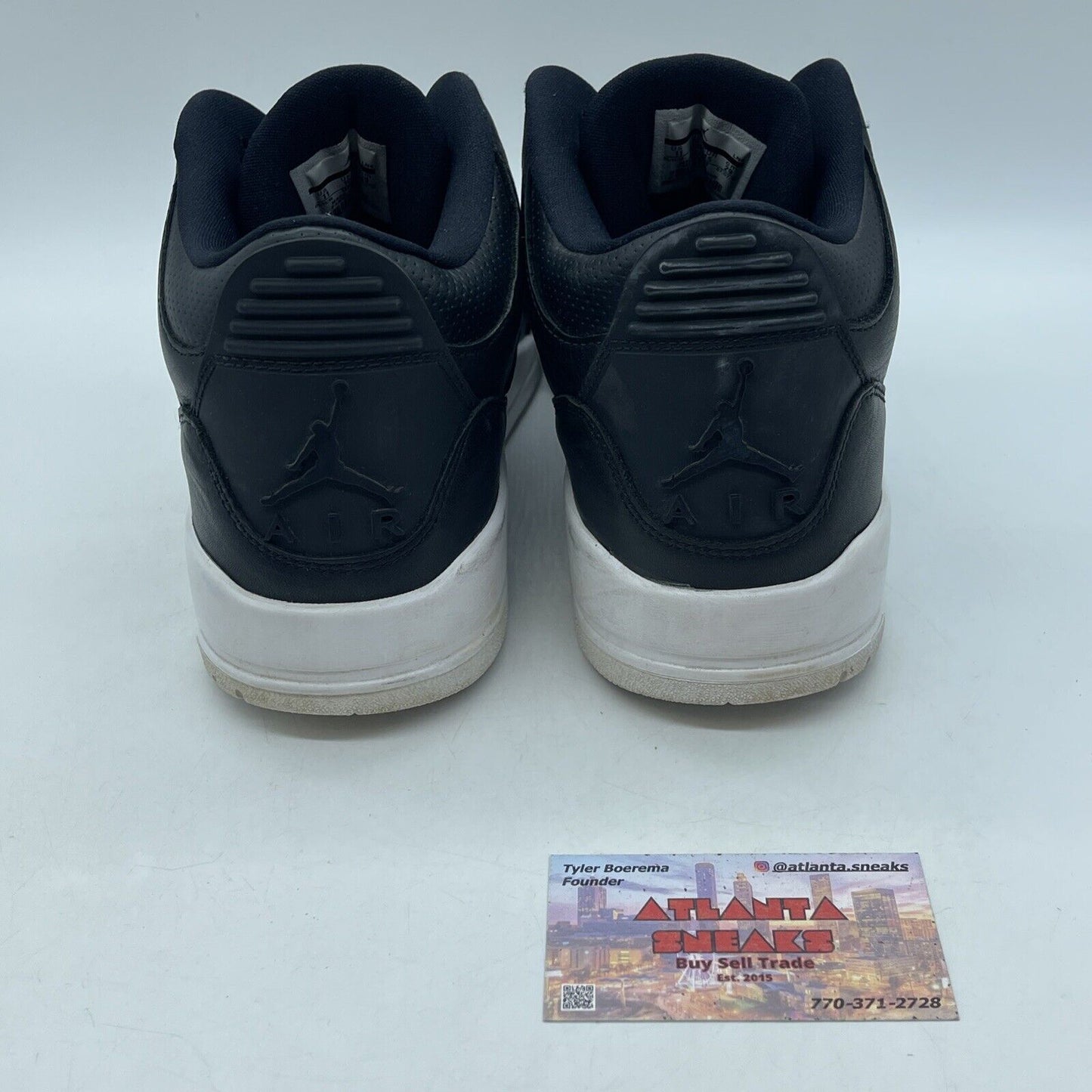 Size 11 - Air Jordan 3 Retro Cyber Monday White Black Leather (136064-020)