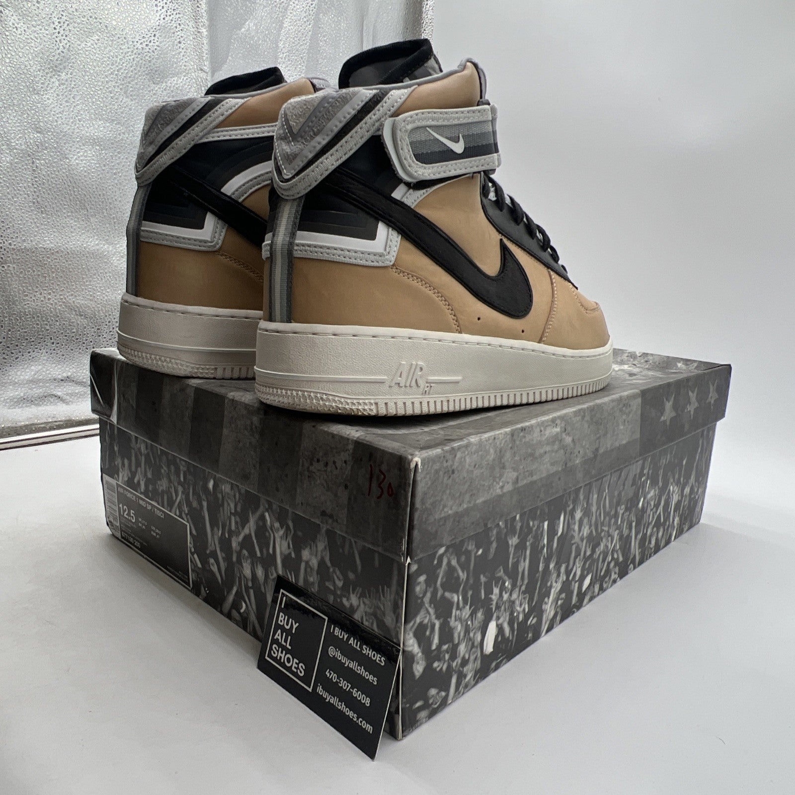 Size 12.5 - Nike Air Force 1 Sp/Tisci Mid Tisci (677130-200)