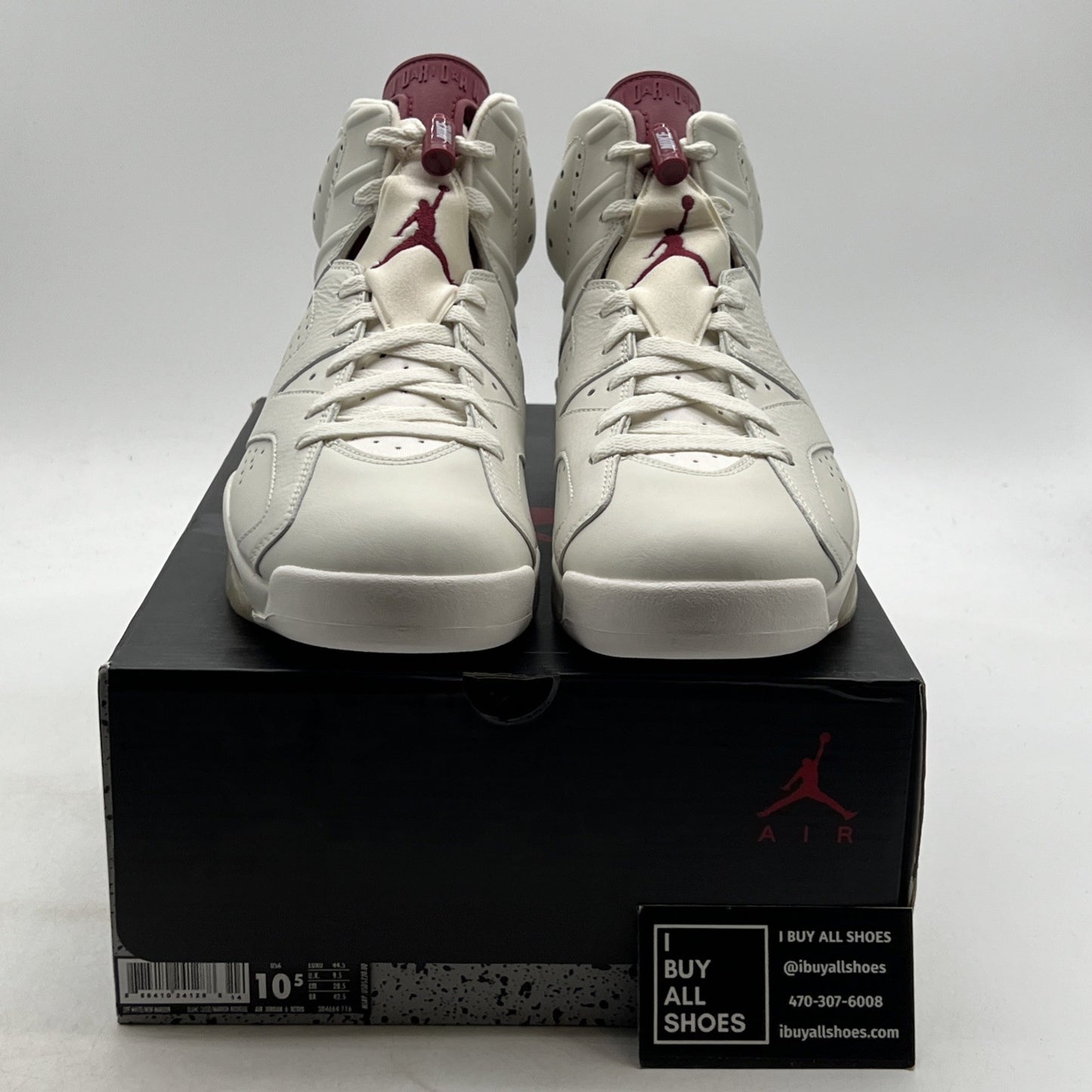 Size 10.5 - Air Jordan 6 Retro 2015 Maroon (384664-116)
