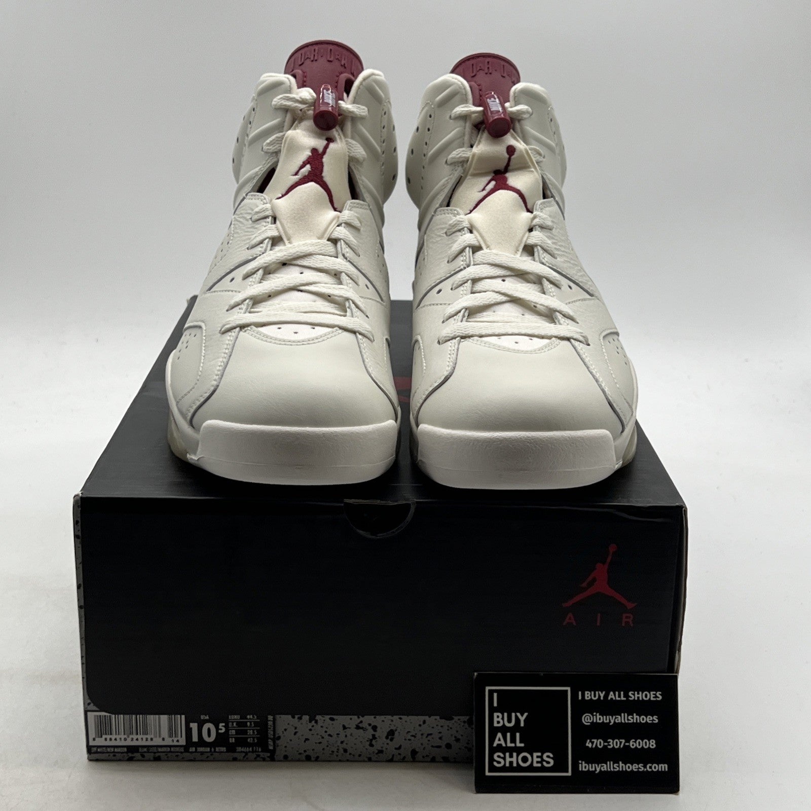 Size 10.5 - Air Jordan 6 Retro 2015 Maroon (384664-116)