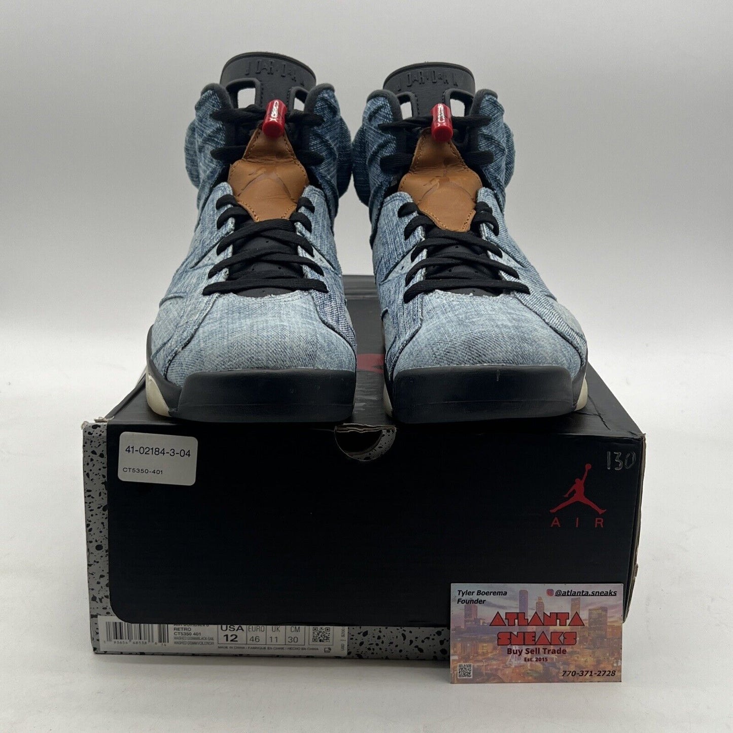 Size 12 - Air Jordan 6 Retro Washed Denim (CT5350-401)