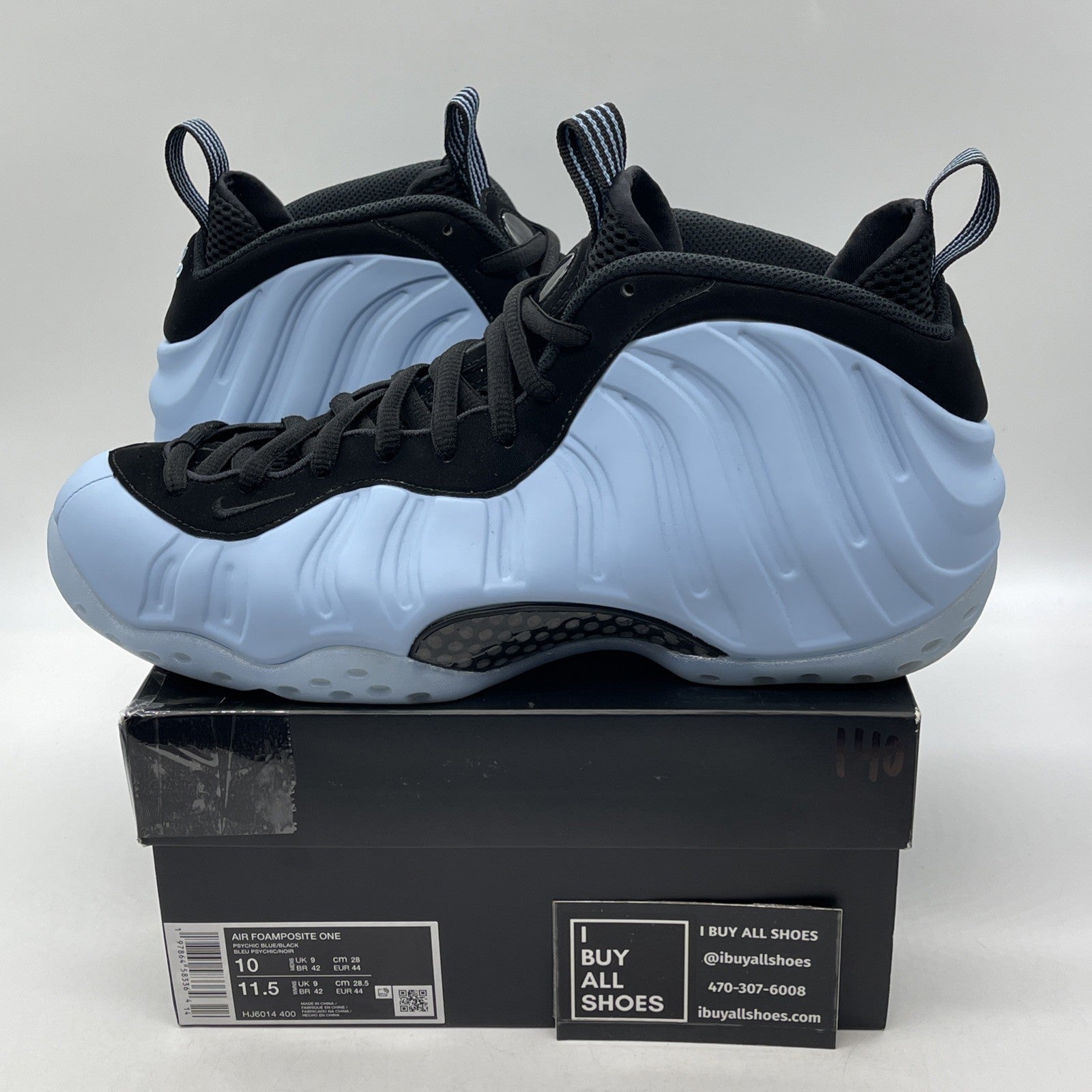 Size 10 - Nike Air Foamposite One Psychic Blue (HJ6014-400)