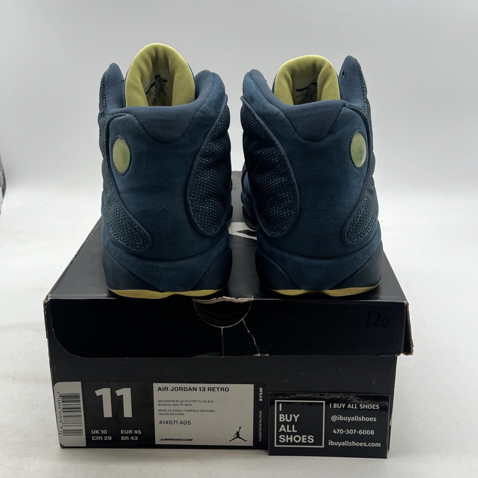 Size 11 - Air Jordan 13 Retro Squadron Blue (414571-405)