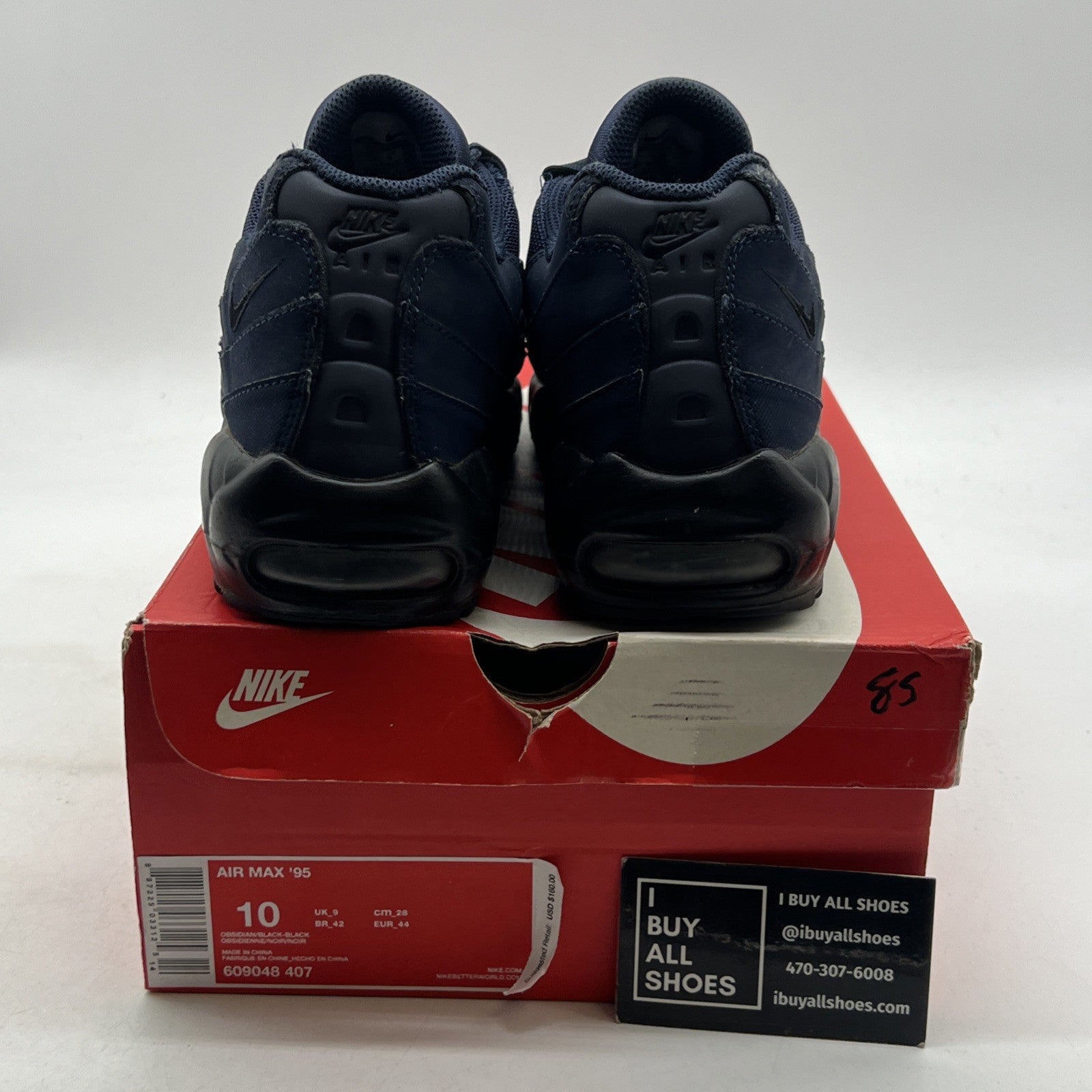 Size 10 - Nike Air Max 95 Obsidian Black (609048-407)