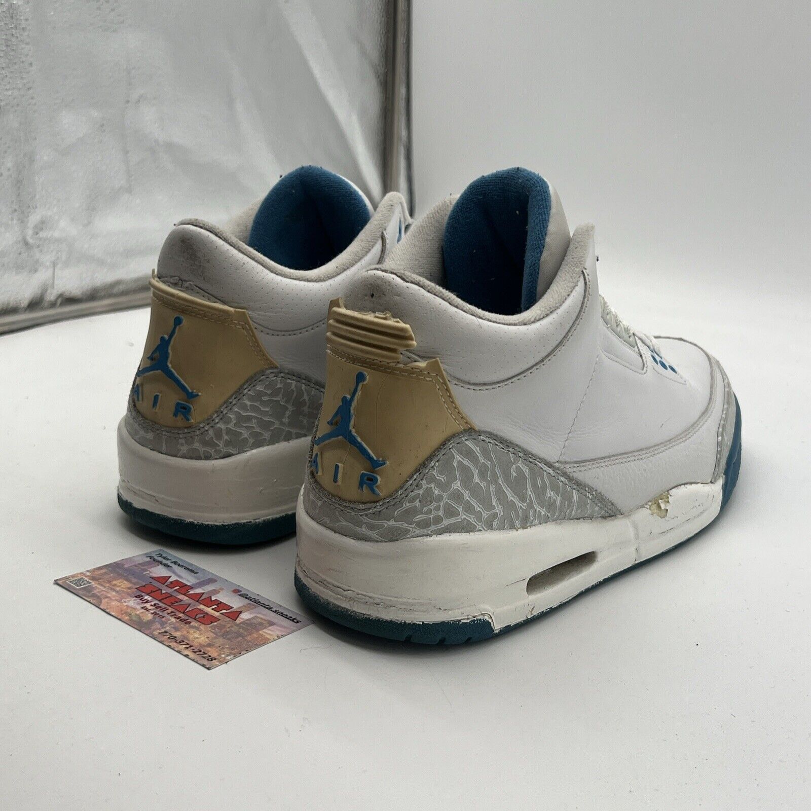 Size 12 - Air Jordan 3 Retro Harbor Blue W (315296-142)