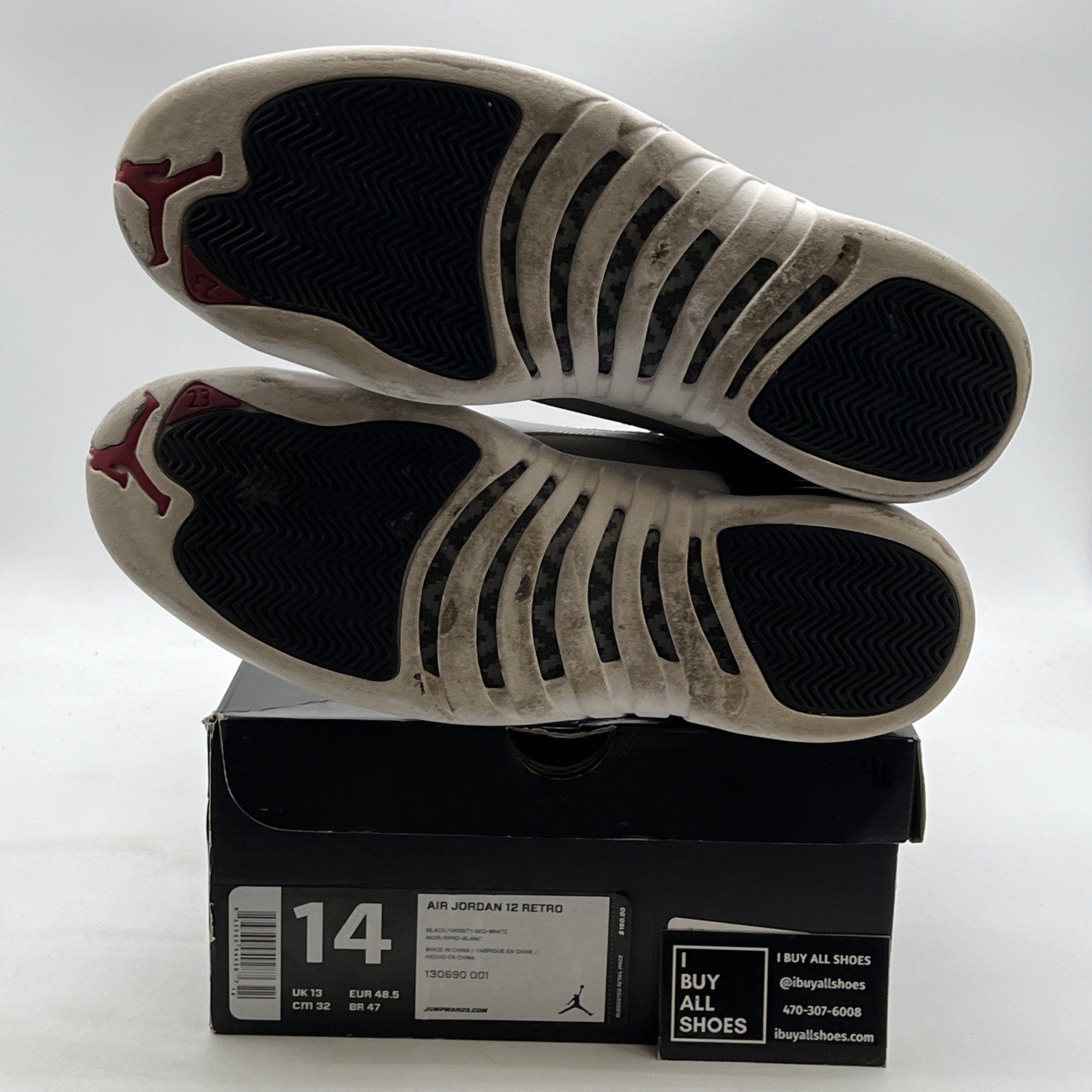 Size 14 - Air Jordan 12 Retro 2012 Playoff (130690-001)