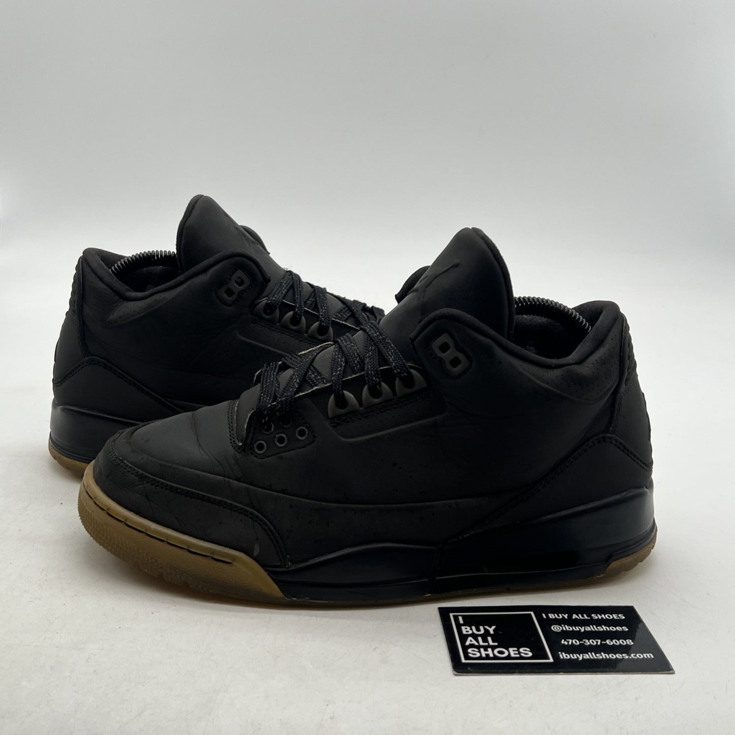 Size 8 - Air Jordan 3 5Lab3 Reflective Black (631603-010)