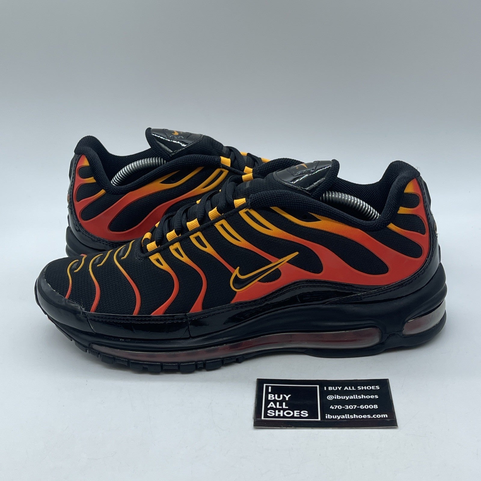 Size 10.5 - Nike Air Max 97 Plus Shock Orange Black Red Orange (AH8144-002)