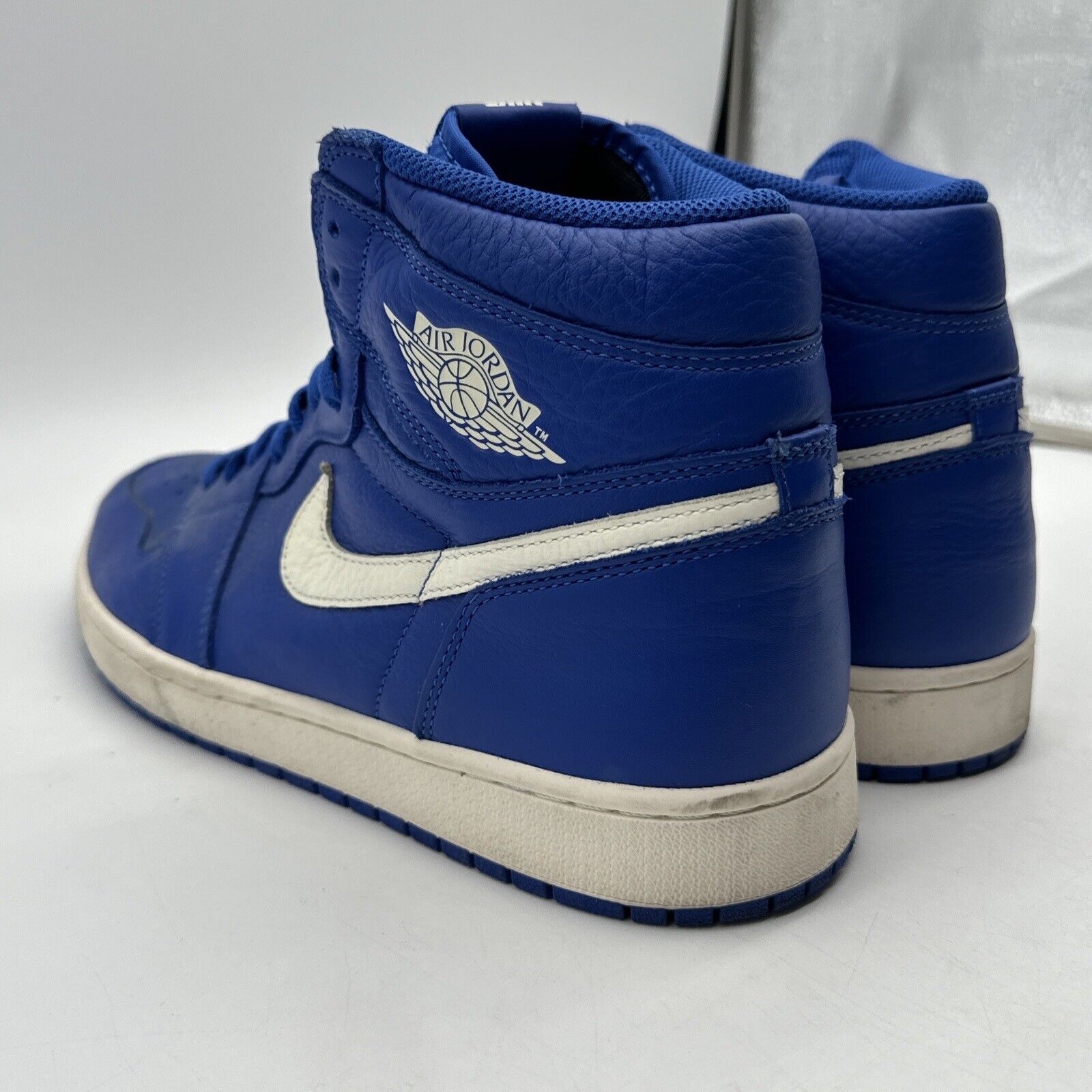 Size 12 - Jordan 1 Retro High OG Hyper Royal 2018 Deep Royal Blue White Leather