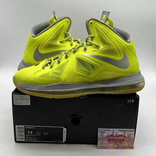 Size 11 - Nike LeBron 10 Volt - (541100-700)