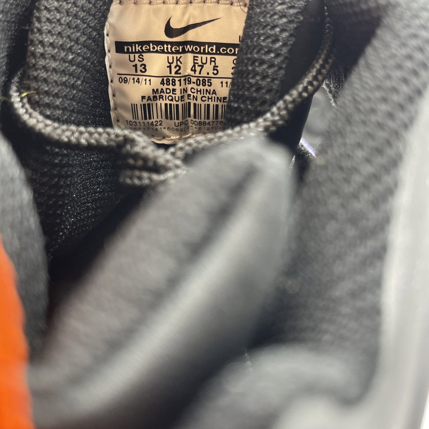 Size 13 - Nike Air Max Barkley Hyperfuse Black Suede Leather (488119-085)