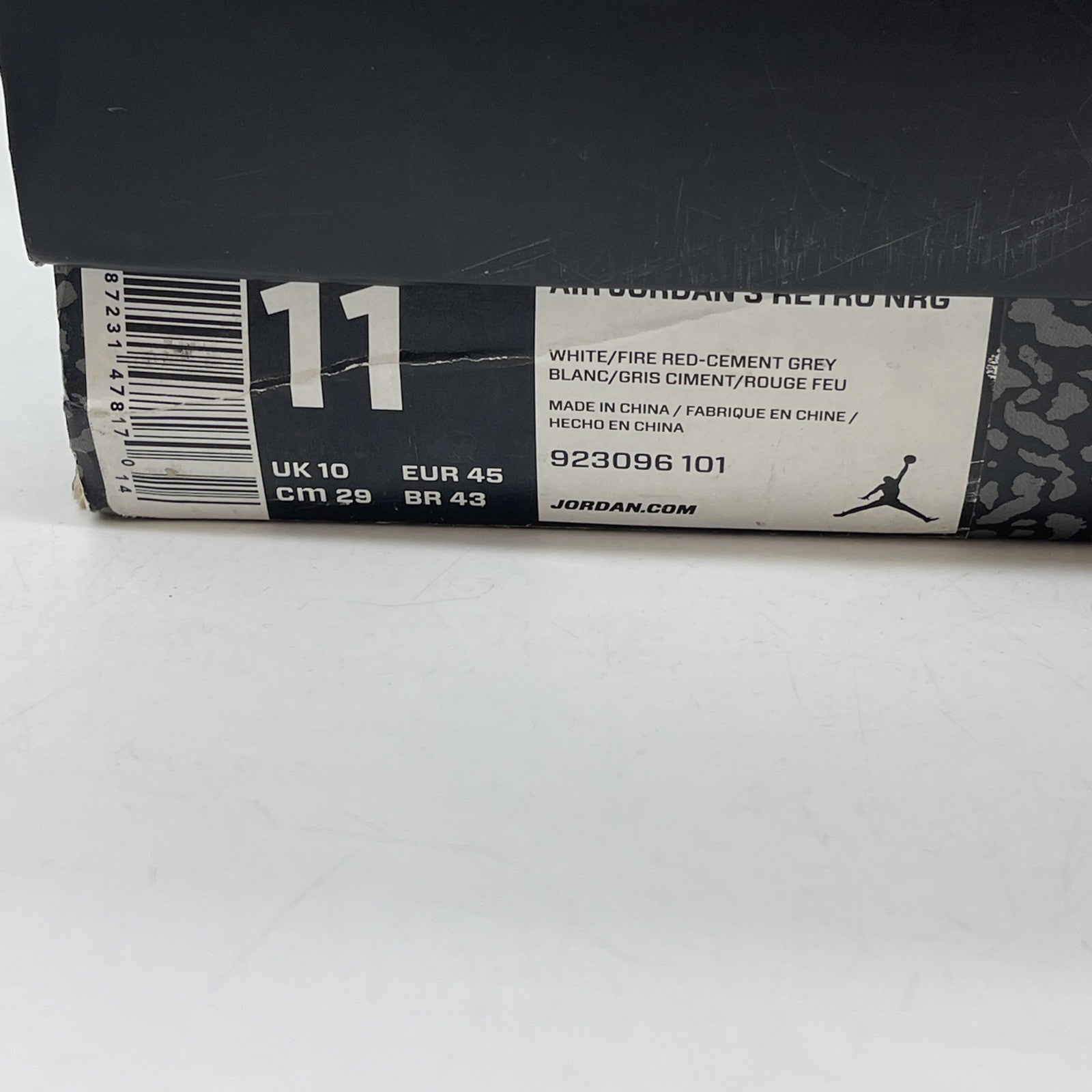 Size 11 - Air Jordan 3 Retro NRG Free Throw Line White Grey (923096-101)