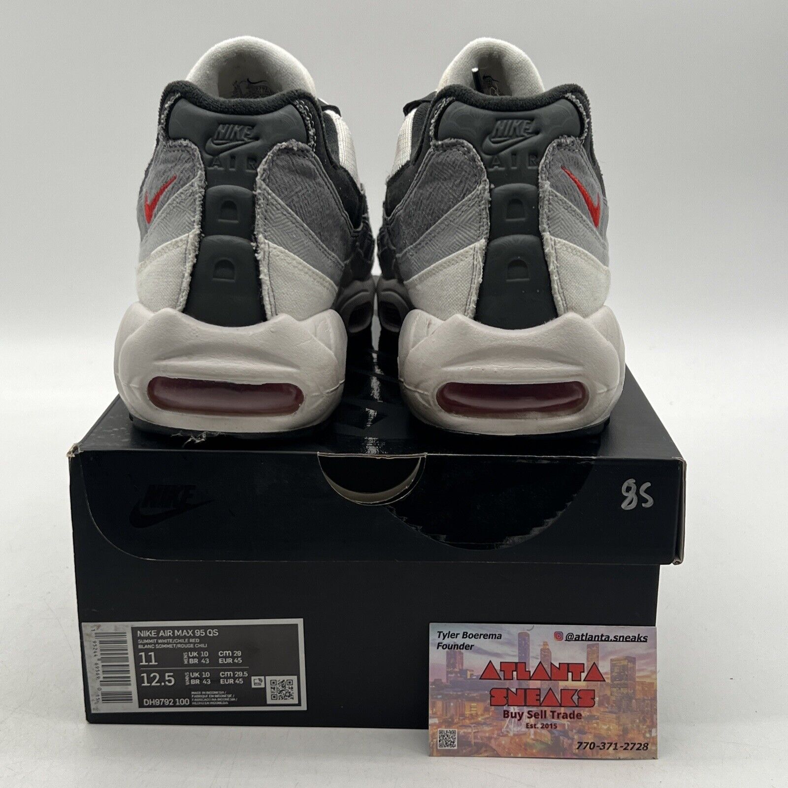 Size 11 - Nike Air Max 95 QS Japan Black Grey Red White (DH9792-100)