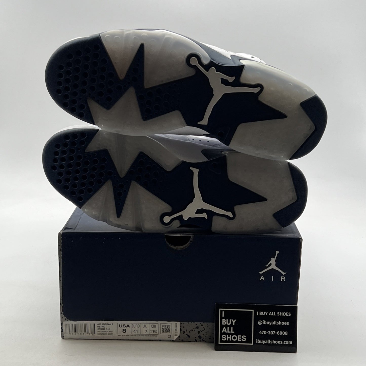 Size 8 - Air Jordan 6 Retro Midnight Navy (CT8529-141)