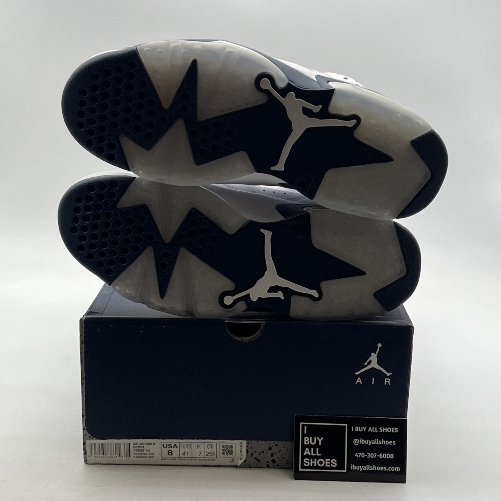 Size 8 - Air Jordan 6 Retro Midnight Navy (CT8529-141)