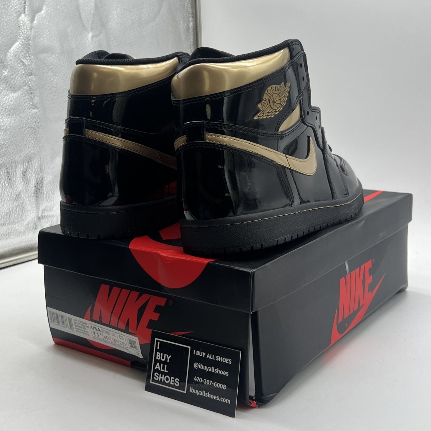 Size 11.5 - Air Jordan 1 Black 2020 (555088-032)