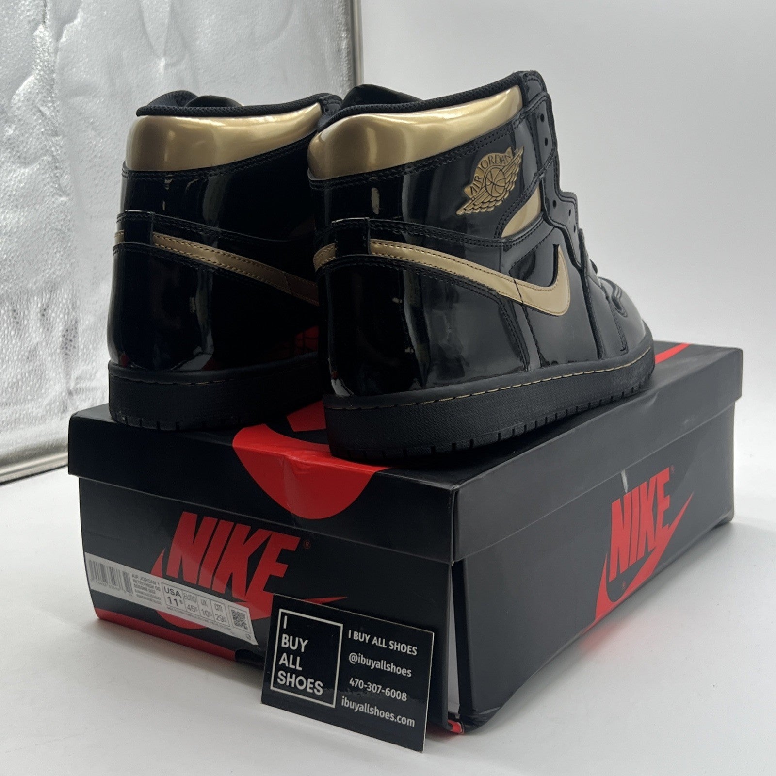 Size 11.5 - Air Jordan 1 Black 2020 (555088-032)