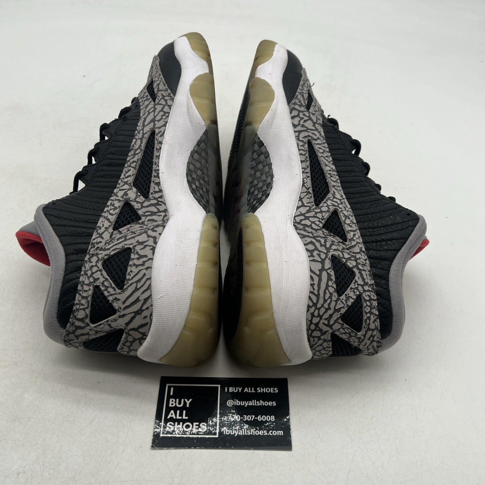 Size 9 - Air Jordan 11 Retro IE Low Black Cement (919712-006)
