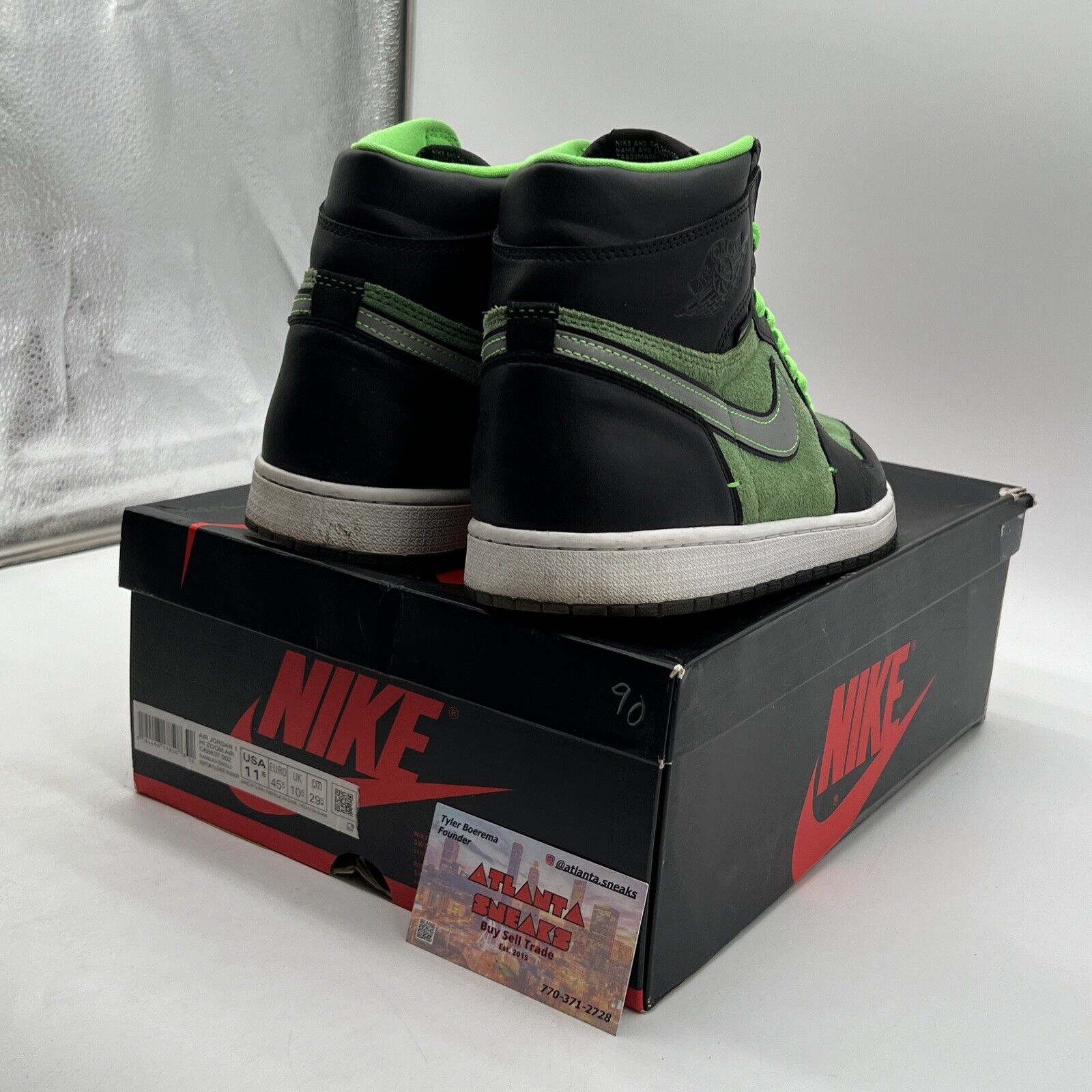 Size 11.5 - Air Jordan 1 Zoom High Zen Green (CK6637-002)