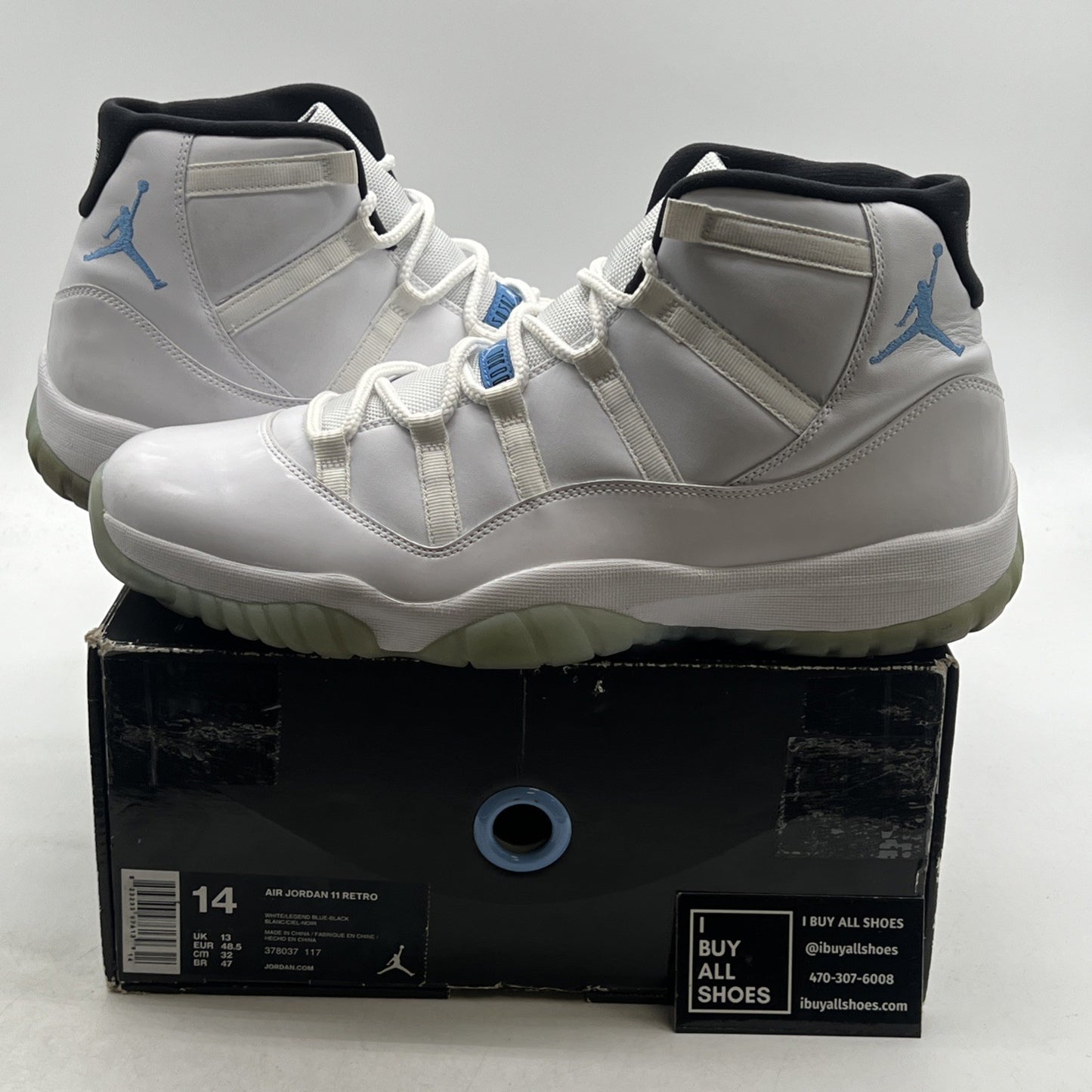 Size 14 - Air Jordan 11 Retro High Legend Blue (378037-117)
