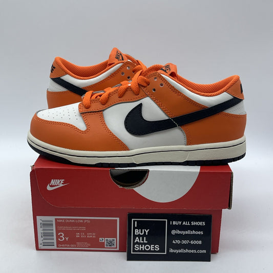 Size 3Y (PS) - Nike Dunk Low Halloween  Orange White Black (DH9756-003)