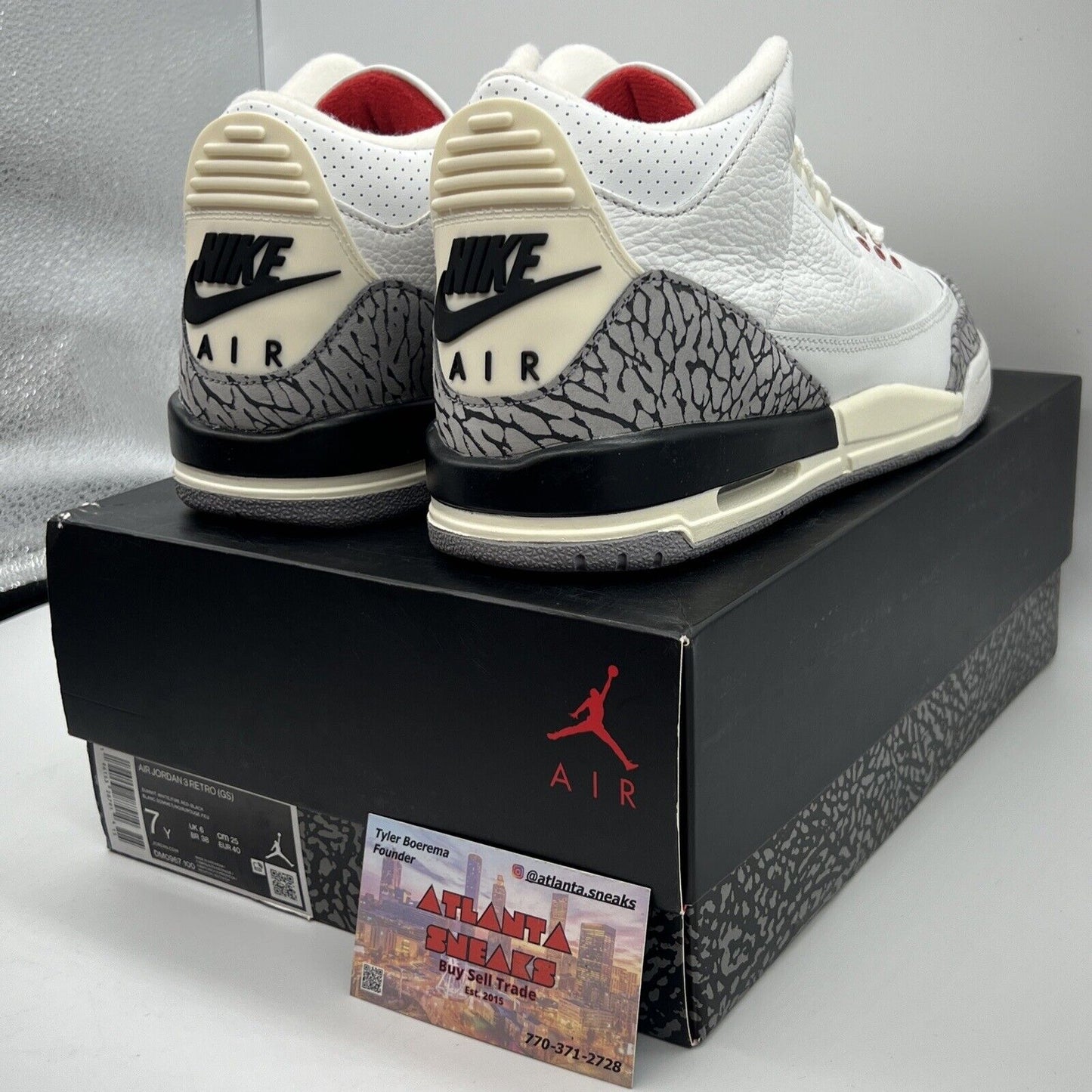 Size 7 - Jordan 3 Retro Mid White Cement Reimagined Brand New Og All