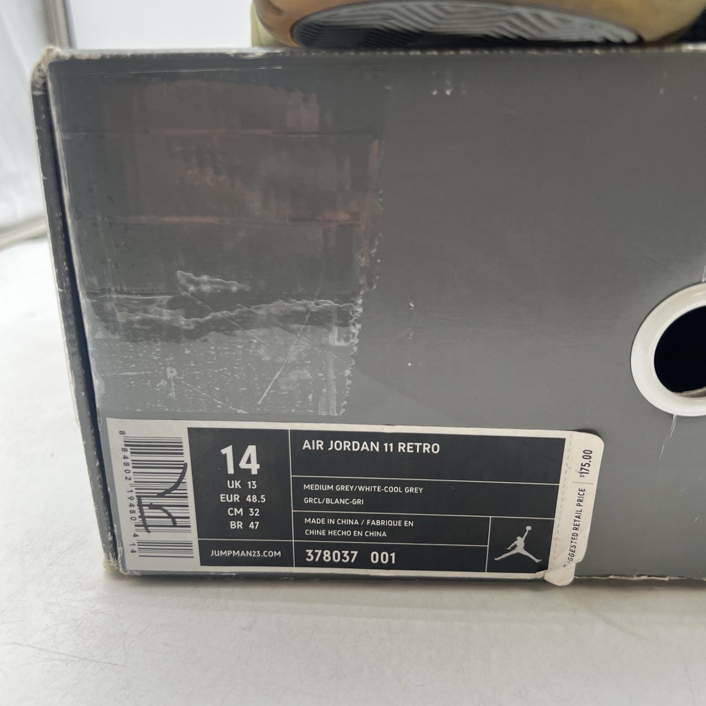 Size 14 - Air Jordan 11 Retro 2010 Cool Grey (378037-001)