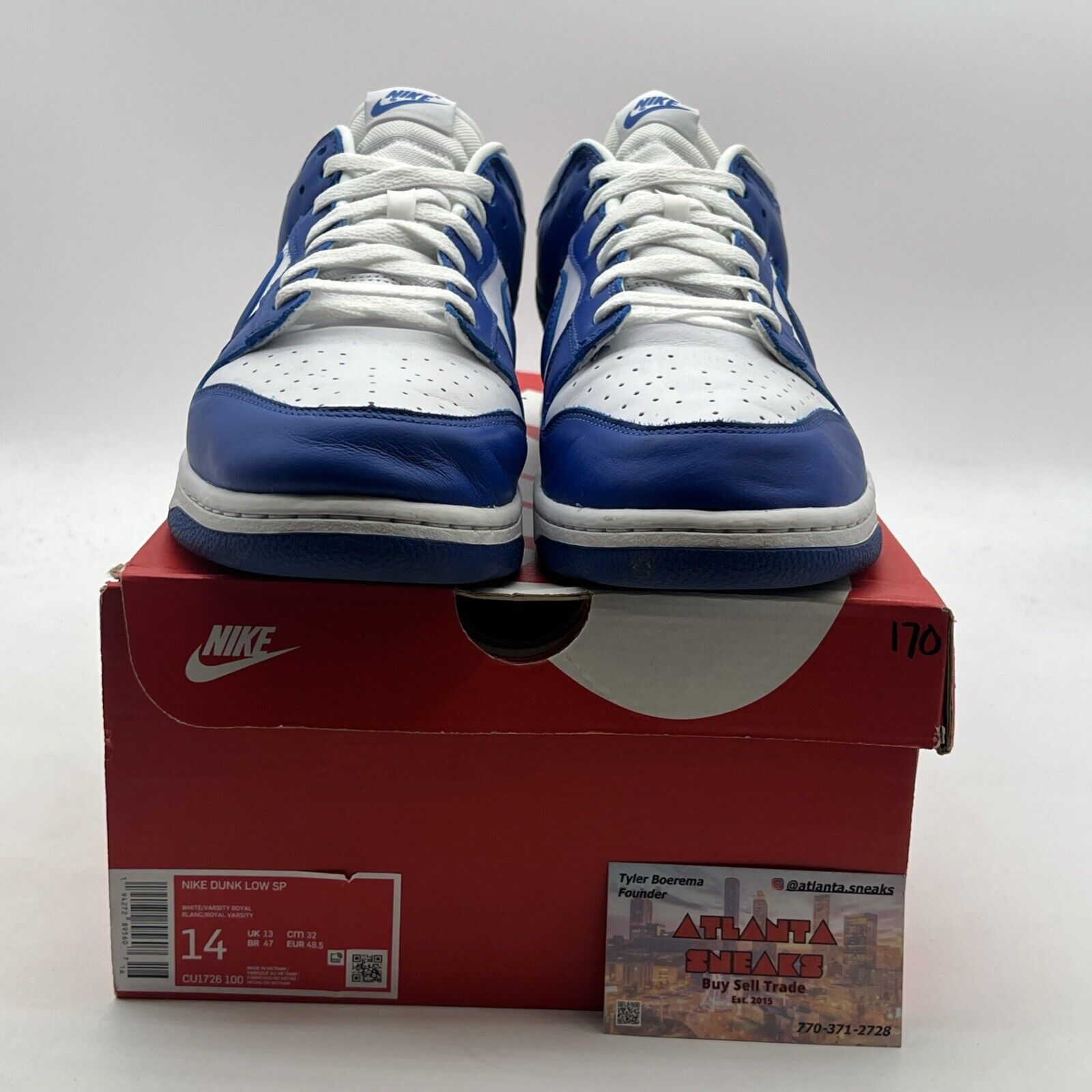 Size 14 - Nike Dunk Low Retro SP Kentucky 2020 (CU1726-100)