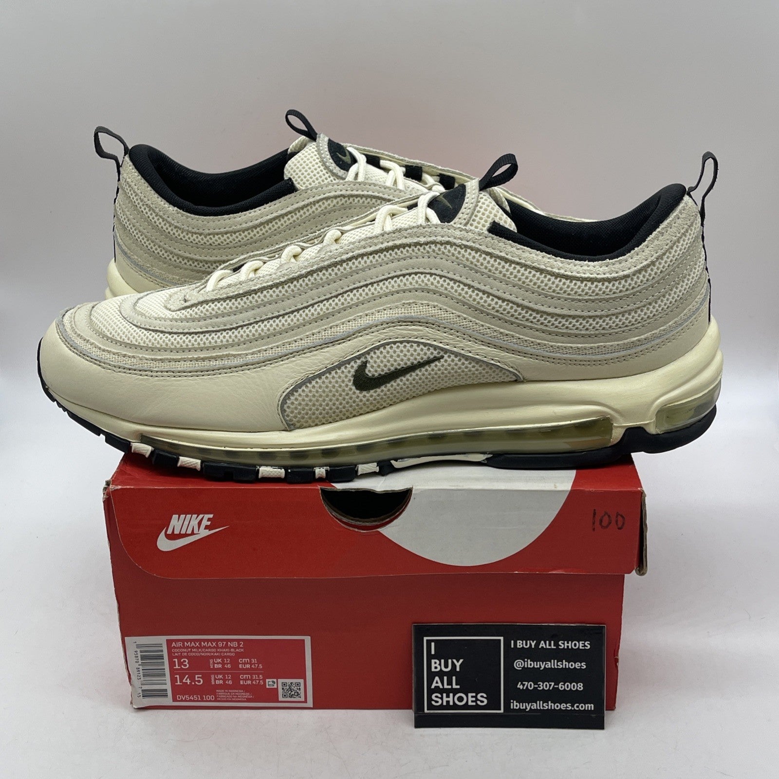 Size 13 - Nike Air Max 97 Coconut Milk (DV5451-100)
