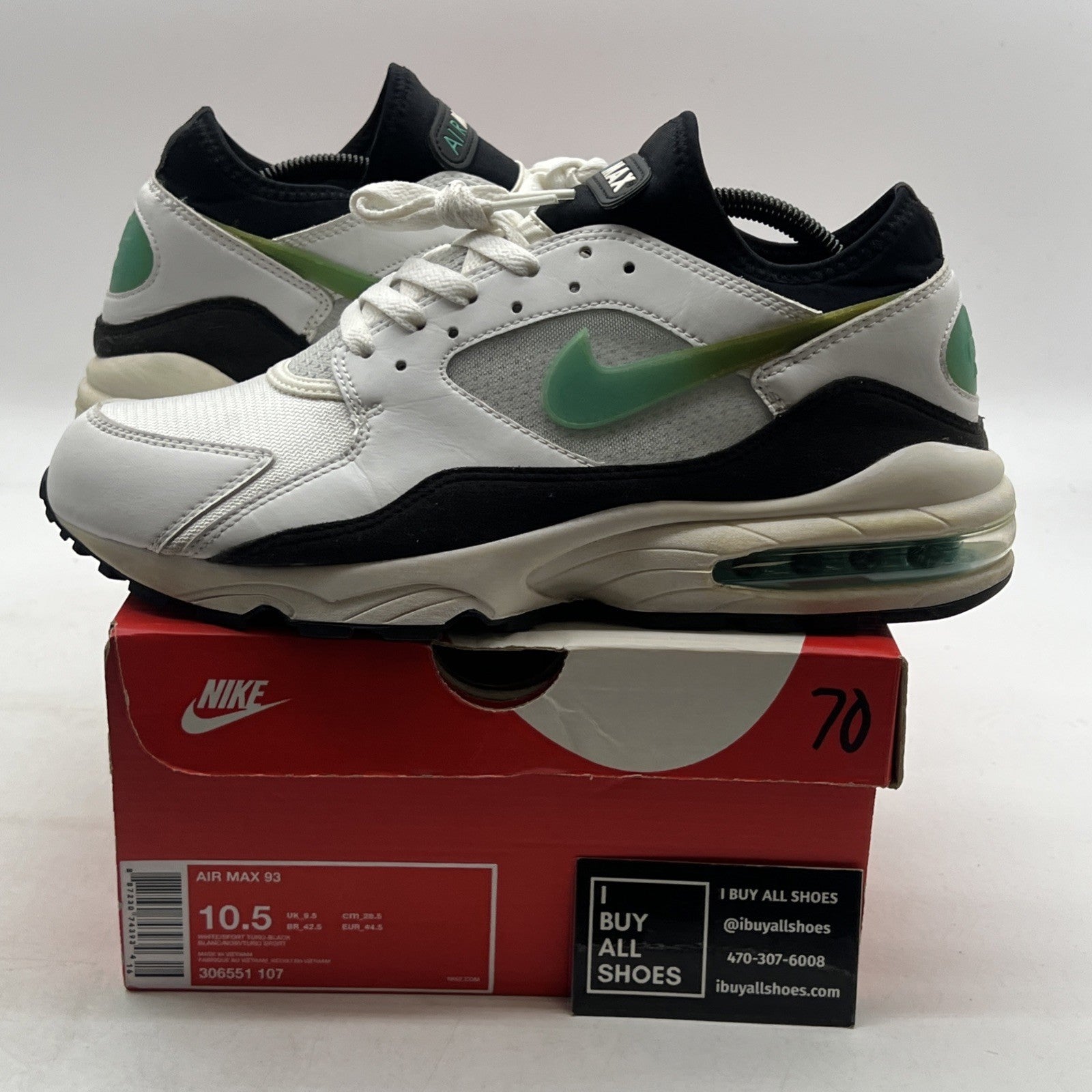 Size 10.5 - Nike Air Max 93 Dusty Cactus (306551-107)