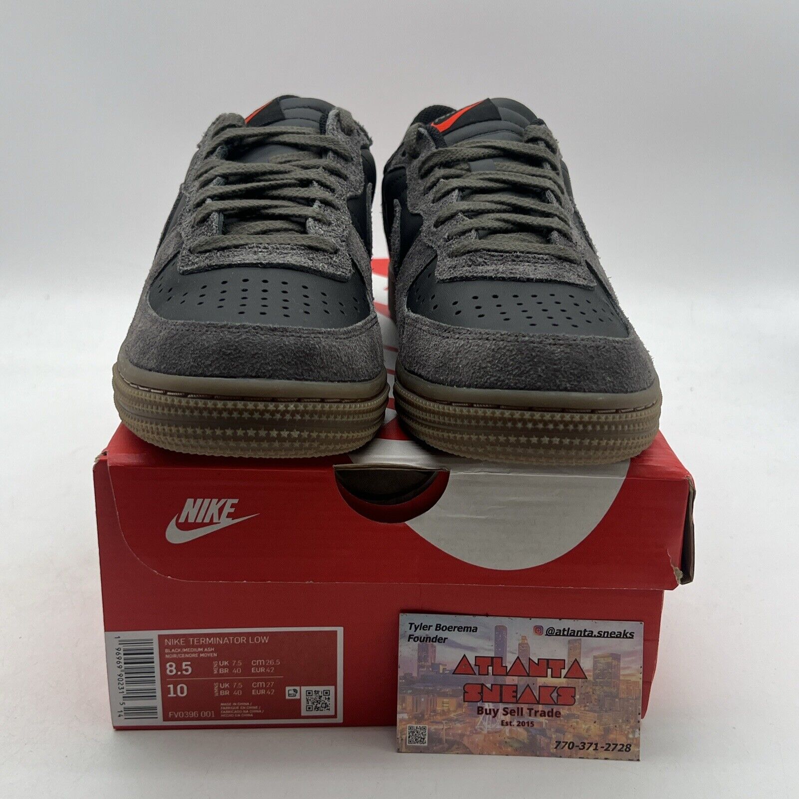 Size 8.5 - Nike Terminator Low Medium Ash Gum (FV0396-001)